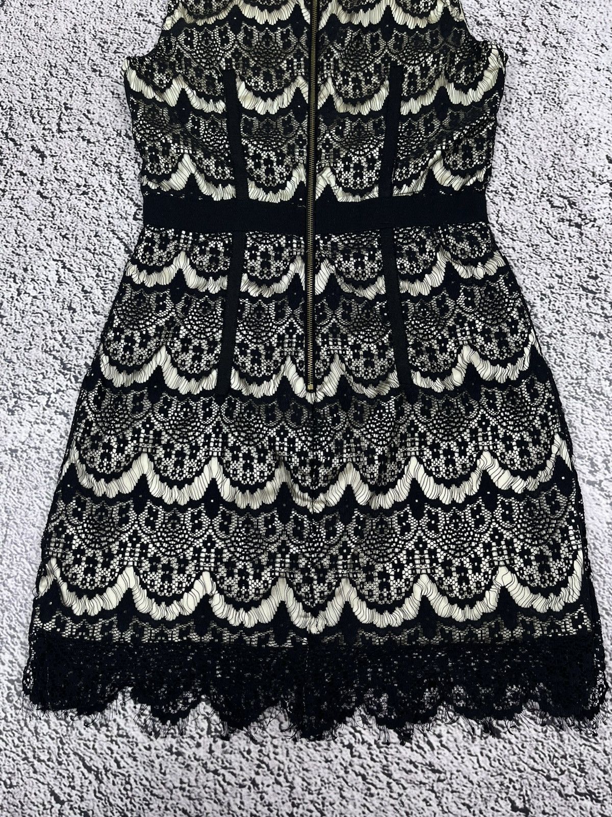 Dolce & Gabbana Vintage D&G Dolce & Gabbana Black Lace Sexy Mini Dress 2000s Size XS / US 0-2 / IT 36-38 - 9 Thumbnail
