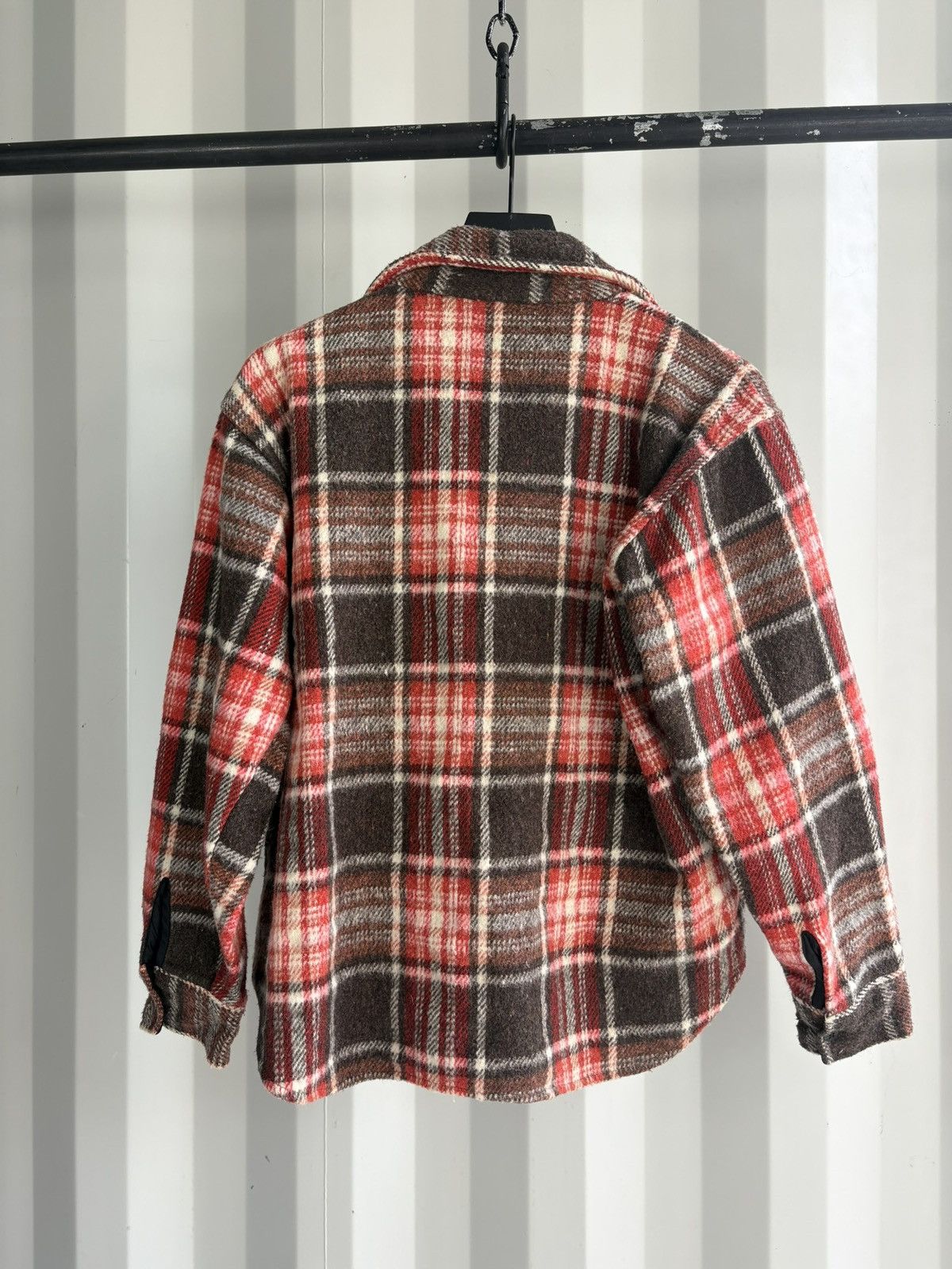 Vintage Thrashed Boxy Sun Faded Flannel Distressed Grunge Size US L / EU 52-54 / 3 - 3 Thumbnail