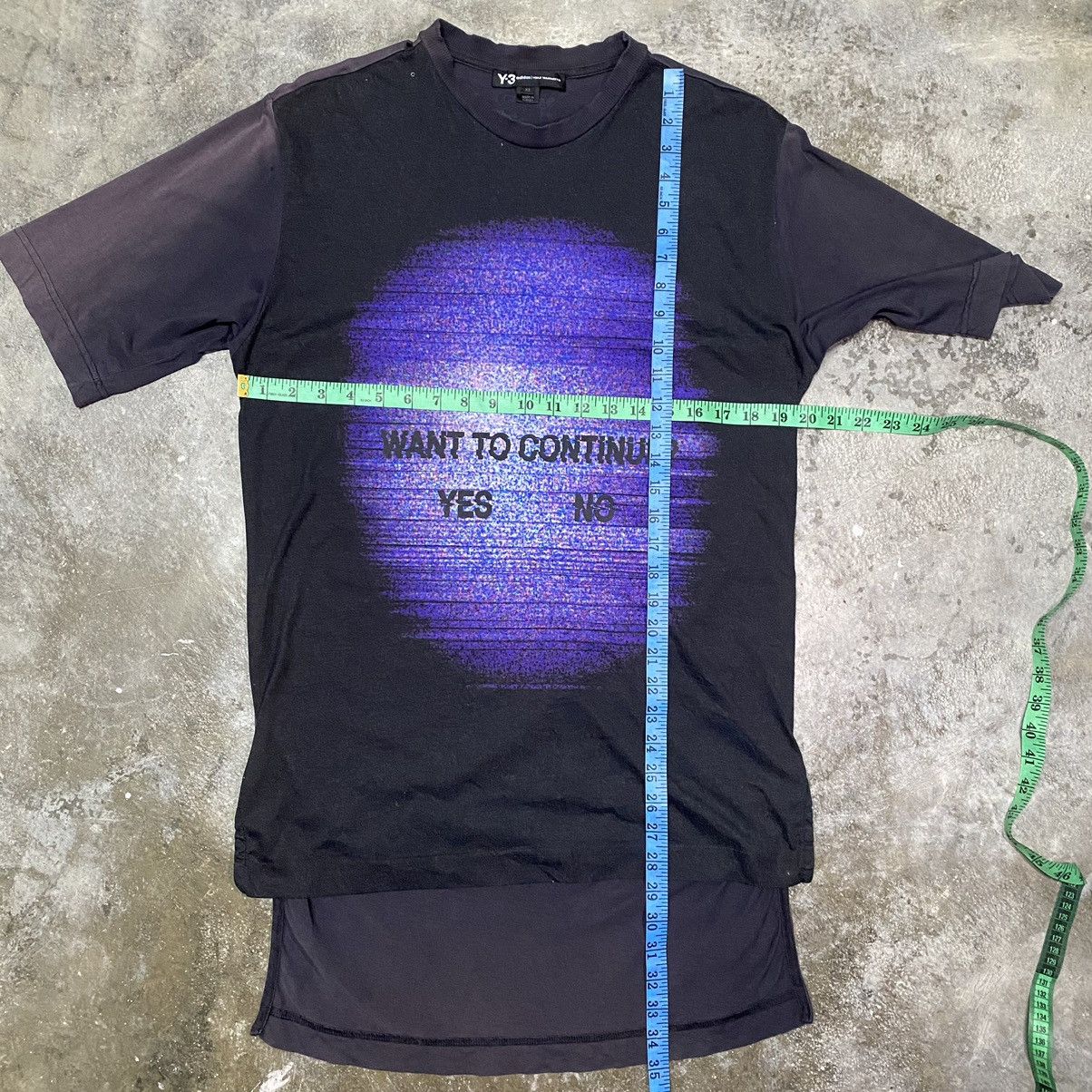Adidas ADIDAS X YOHJI YAMAMOTO Y-3 SUNFADED T SHIRT Size US XS / EU 42 / 0 - 16 Thumbnail