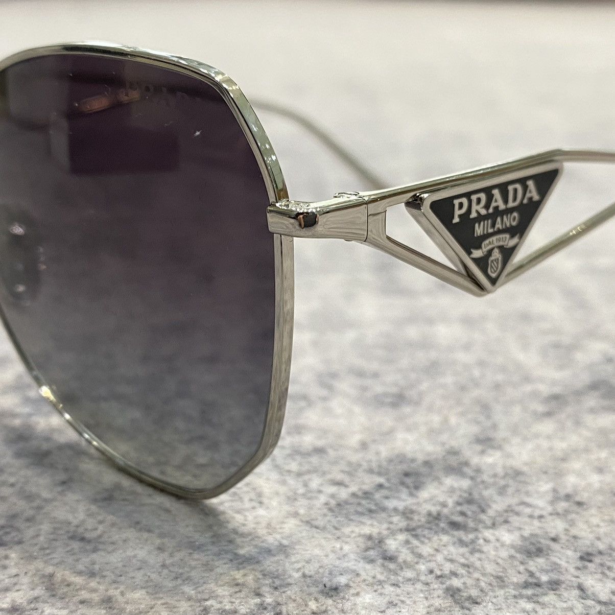 Prada PRADA 0PR 57YS 1BC5D1 Grey Gradient Silver Size ONE SIZE - 2 Thumbnail