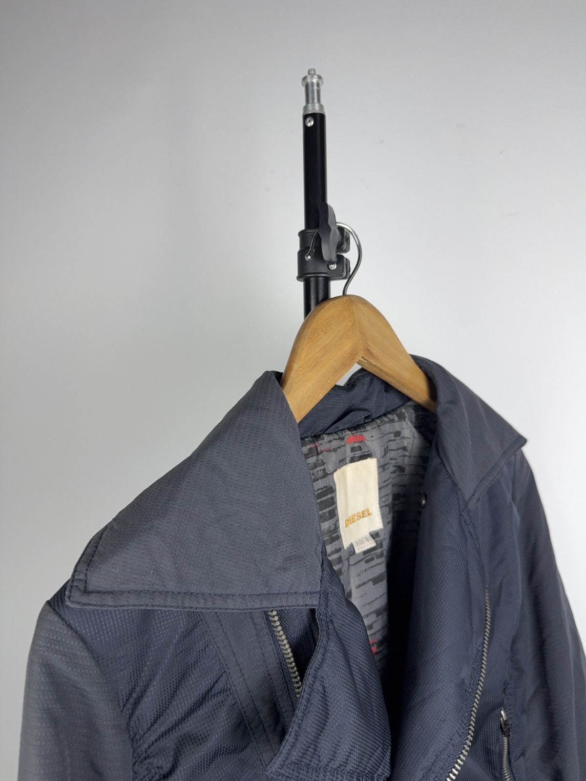 Diesel 00s Archive Diesel Cropped Moto Jacket Zip Tech Y2K Archive Size S / US 4 / IT 40 - 4 Thumbnail