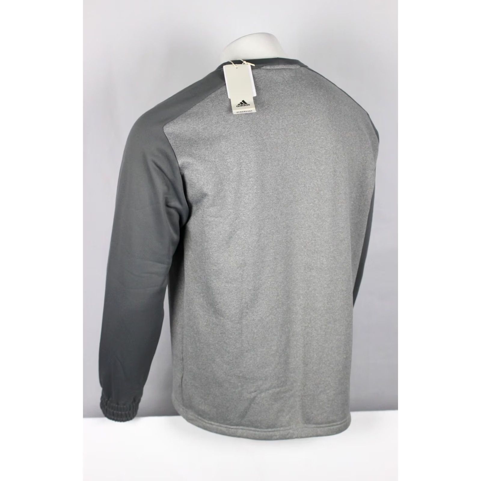 Adidas Adidas Men's Team Crew Fleece Sweatshirt Pockets L Large Grey H13077 Size US L / EU 52-54 / 3 - 2 Thumbnail