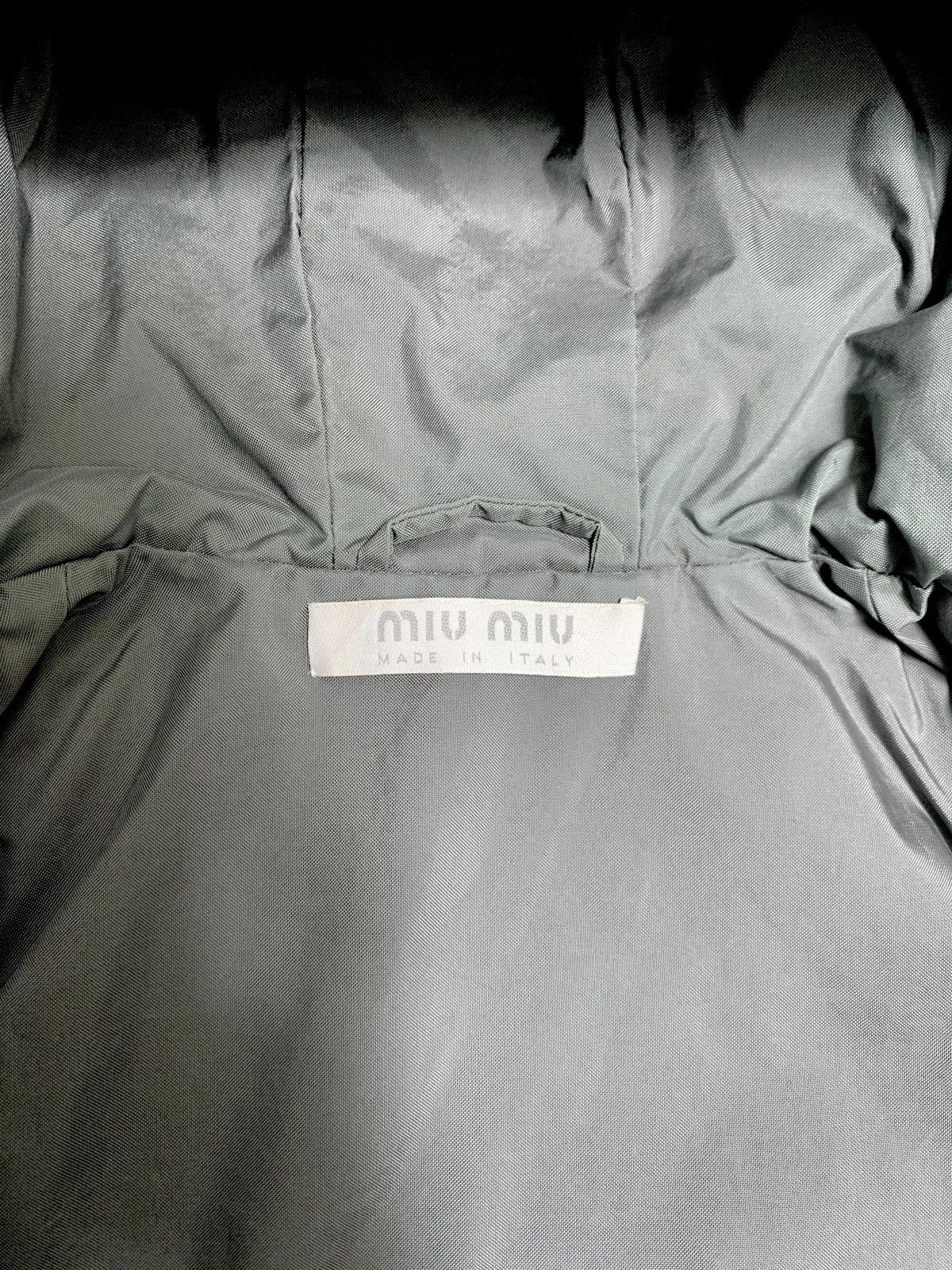 Miu Miu 90s Nylon Belted Jacket Size M / US 6-8 / IT 42-44 - 9 Thumbnail