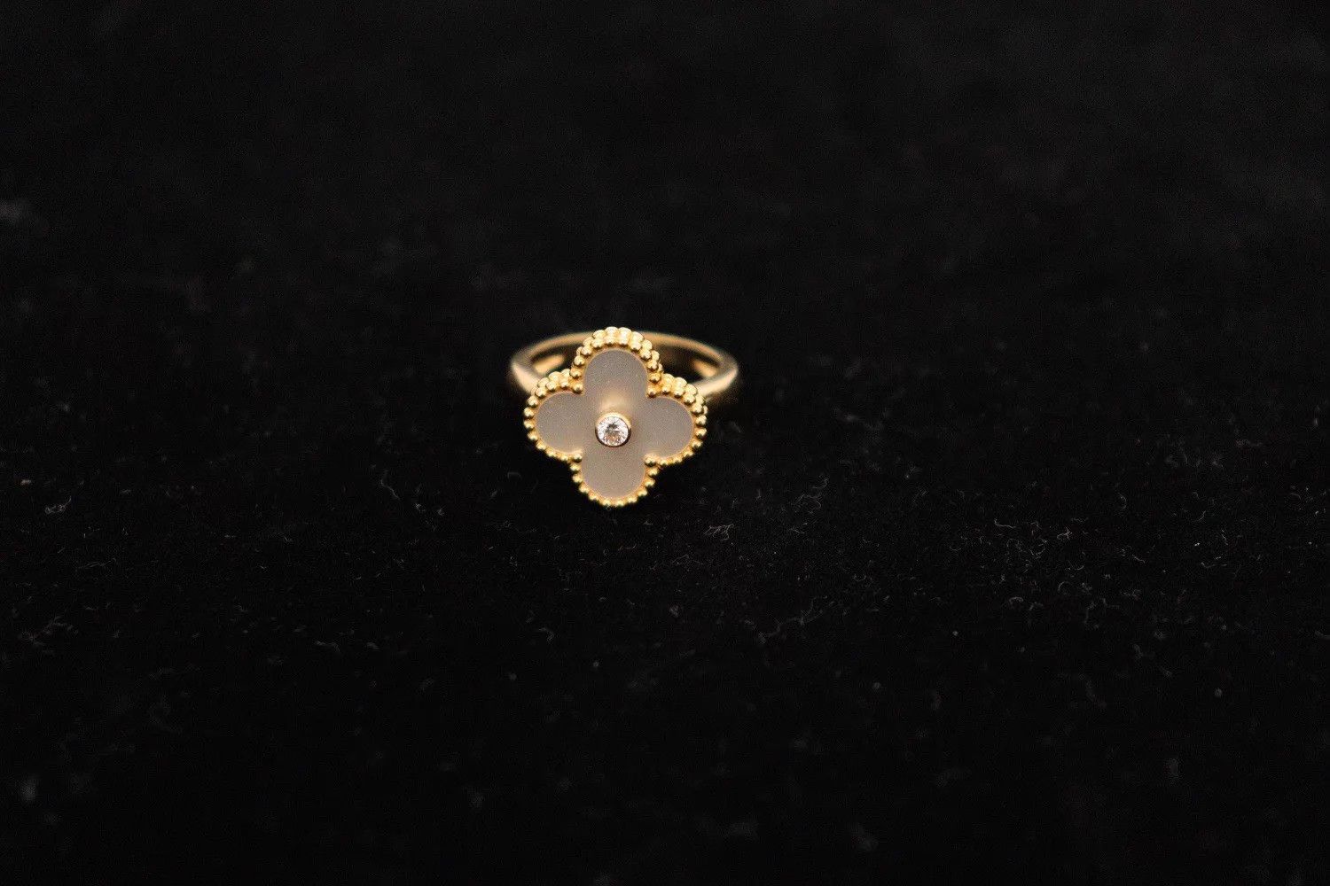 Van Cleef & Arpels VC&A 18K Rose Gold JB Open Ring Size 51 Size ONE SIZE - 1 Thumbnail