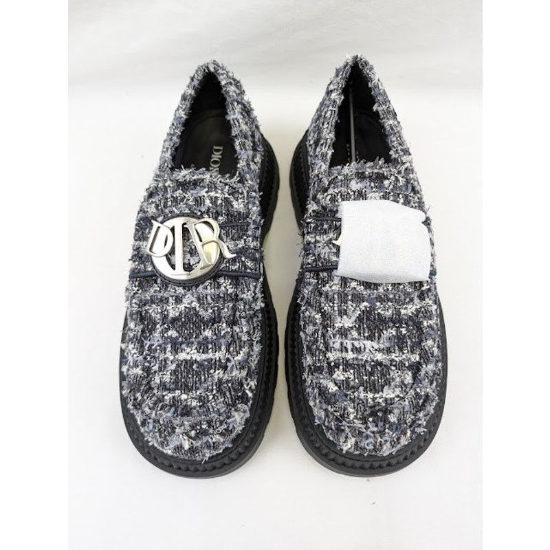 Dior o1rshd1 Buffalo Loafers Fabric in Navy Blue Size US 9 / EU 42 - 14 Thumbnail