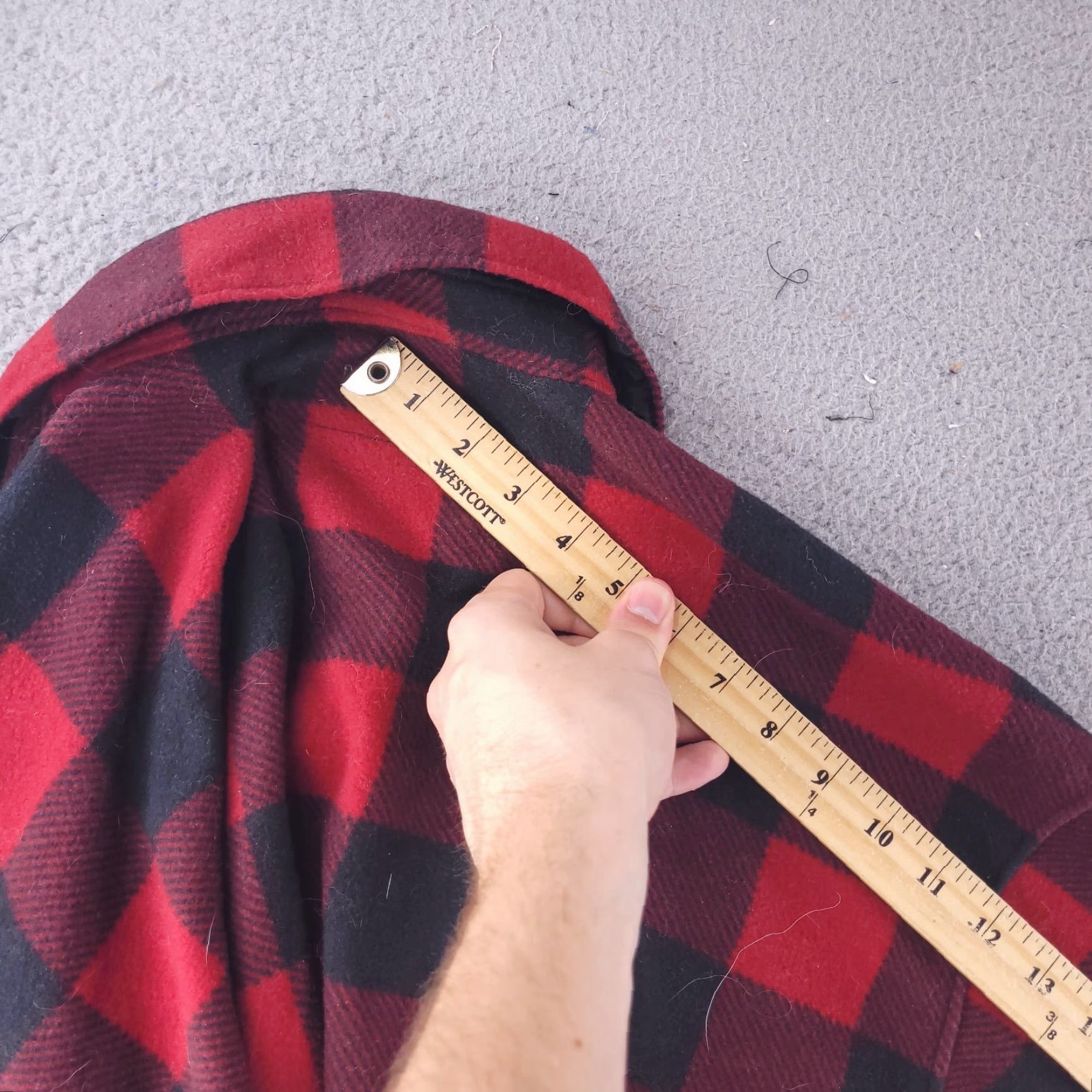 Wrangler Wrangler Shirt Mens 3XL Red Black Polyester Flannel Work Casual Warm Checks Long Sleeve Button-Up Multicolor Mens Size US XXL / EU 58 / 5 - 7 Thumbnail