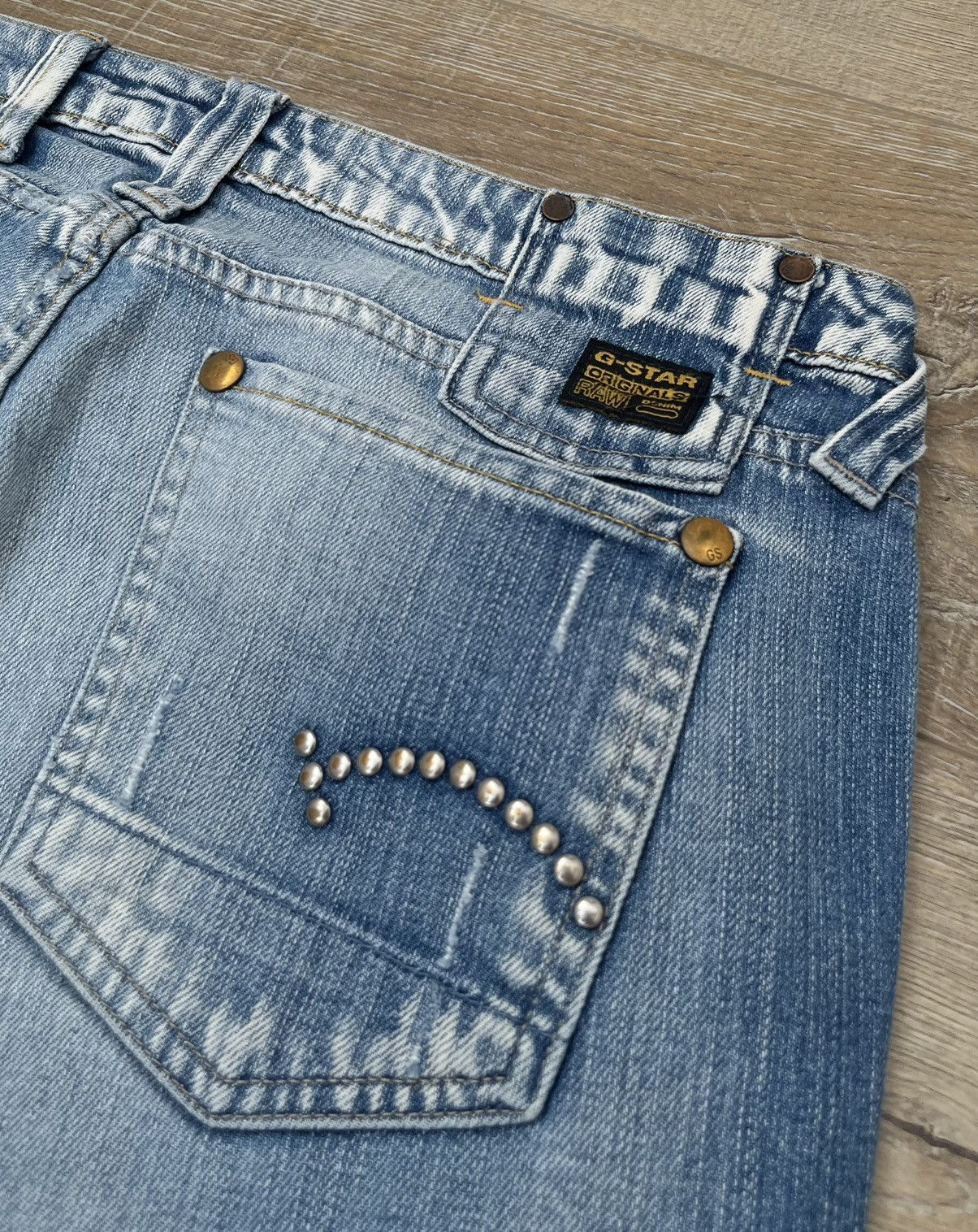 If Six Was Nine CRAZY G-STAR RAW IF SIX WAS NINE VINTAGE FLARED JEANS Size US 31 - 5 Thumbnail