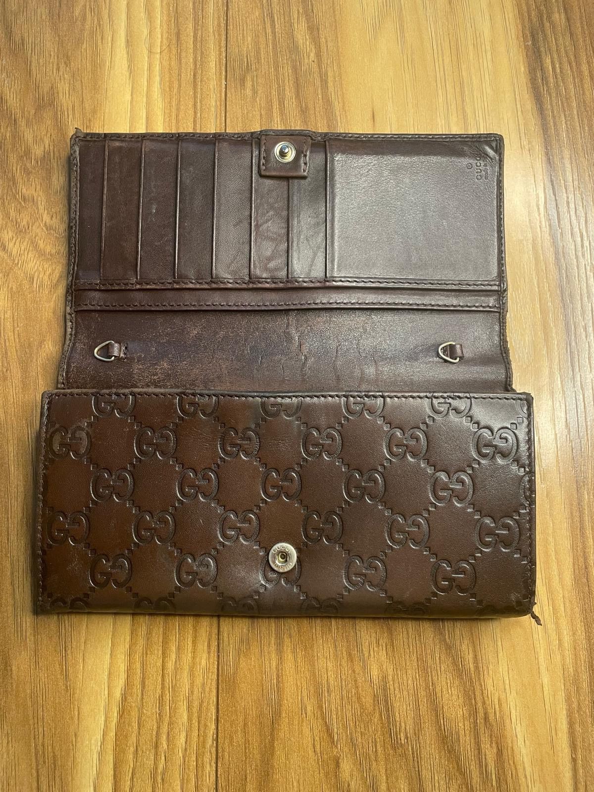 Gucci Gucci Long Wallet Purse Guccissima Brown Size ONE SIZE - 6 Thumbnail