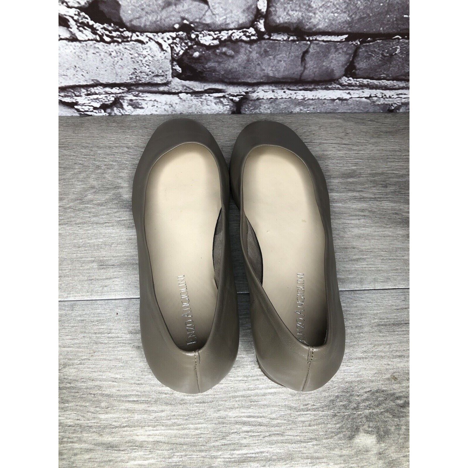 Other ENZO ANGIOLINI Gray Lydian Slip On Leather Ballet Flats Wome Size US 6.5 / IT 36.5 - 5 Thumbnail