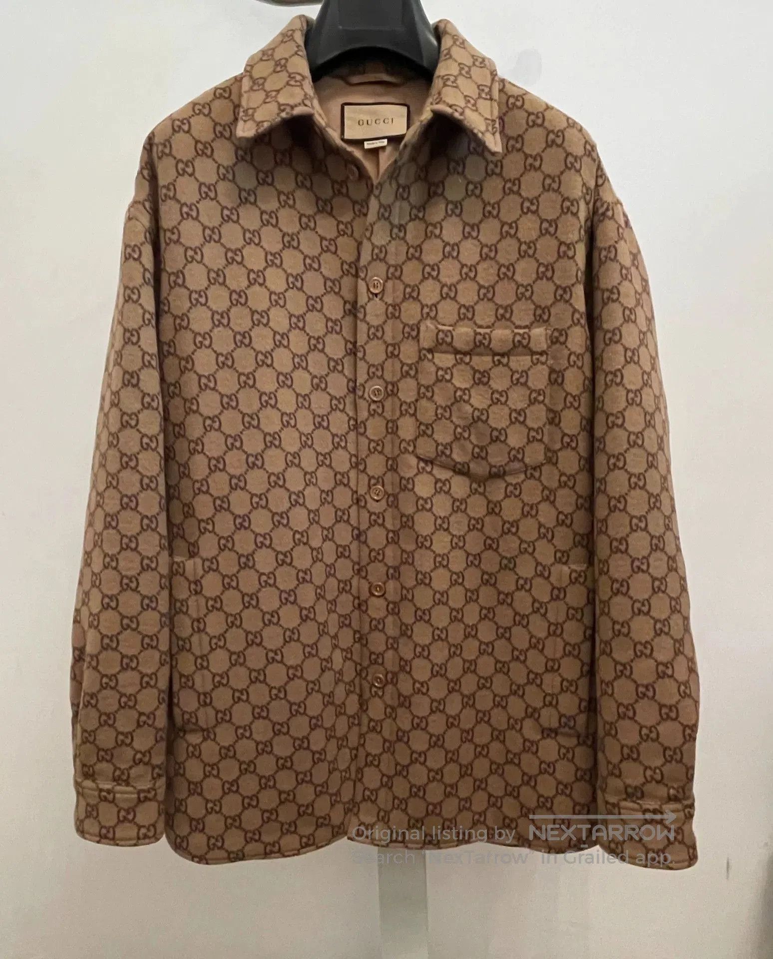 Gucci Gucci GG Wool Flannel Overshirt. Size US M / EU 48-50 / 2 - 1 Thumbnail