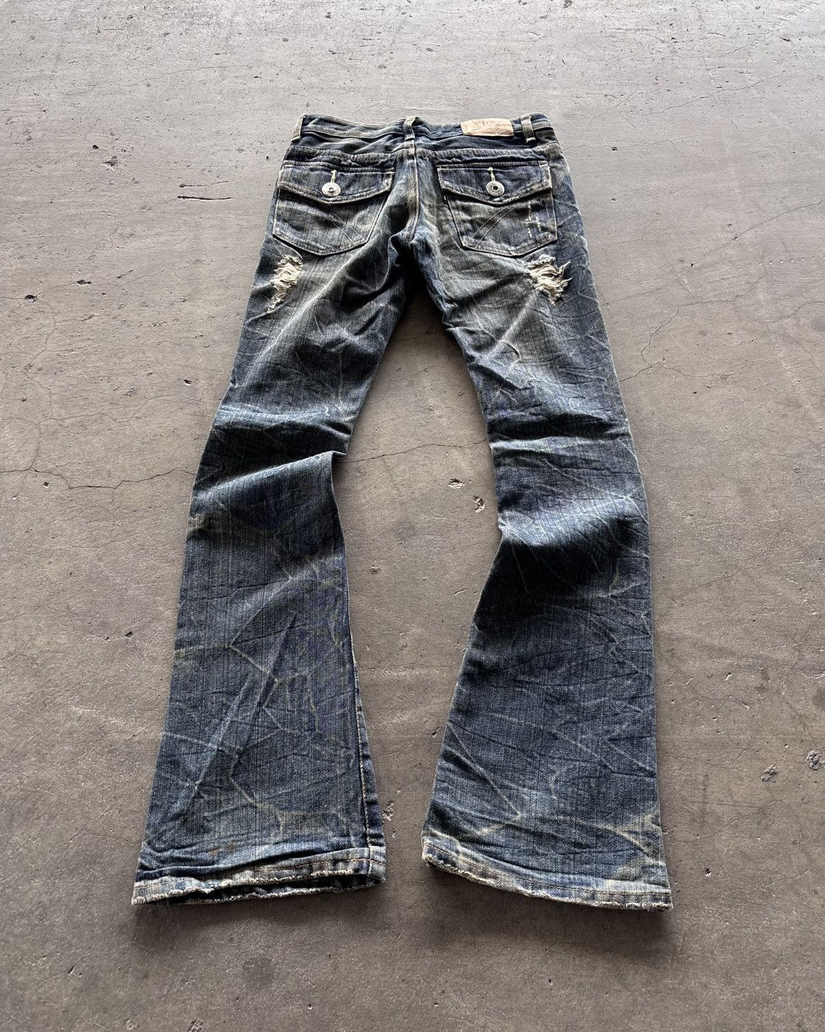 If Six Was Nine Lgb Ifsixwasnine style L.A Japanese Flared Denim Pants Size US 28 / EU 44 - 7 Thumbnail