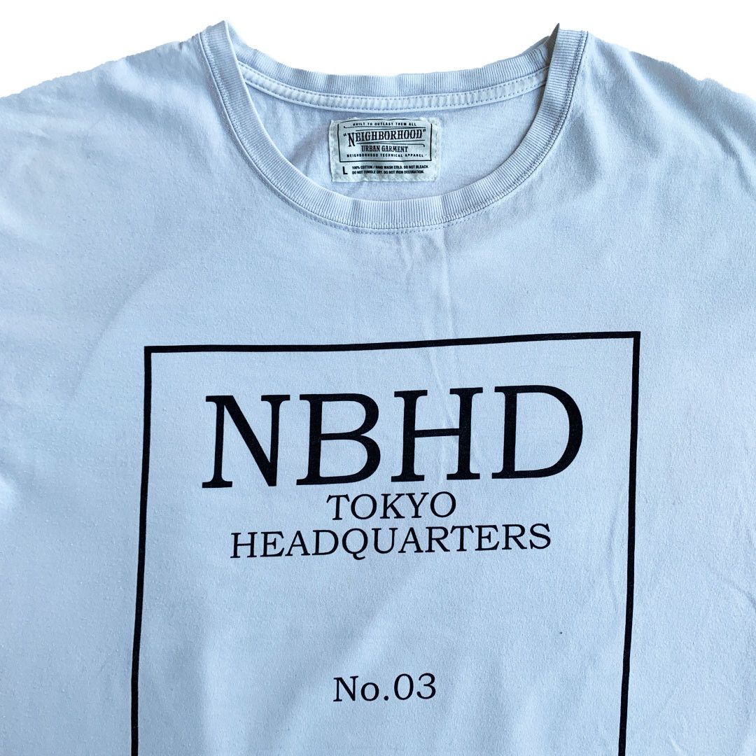 Neighborhood Neighbourhood NBHD - Box Graphic Logo Tee - White - L Size US L / EU 52-54 / 3 - 3 Thumbnail