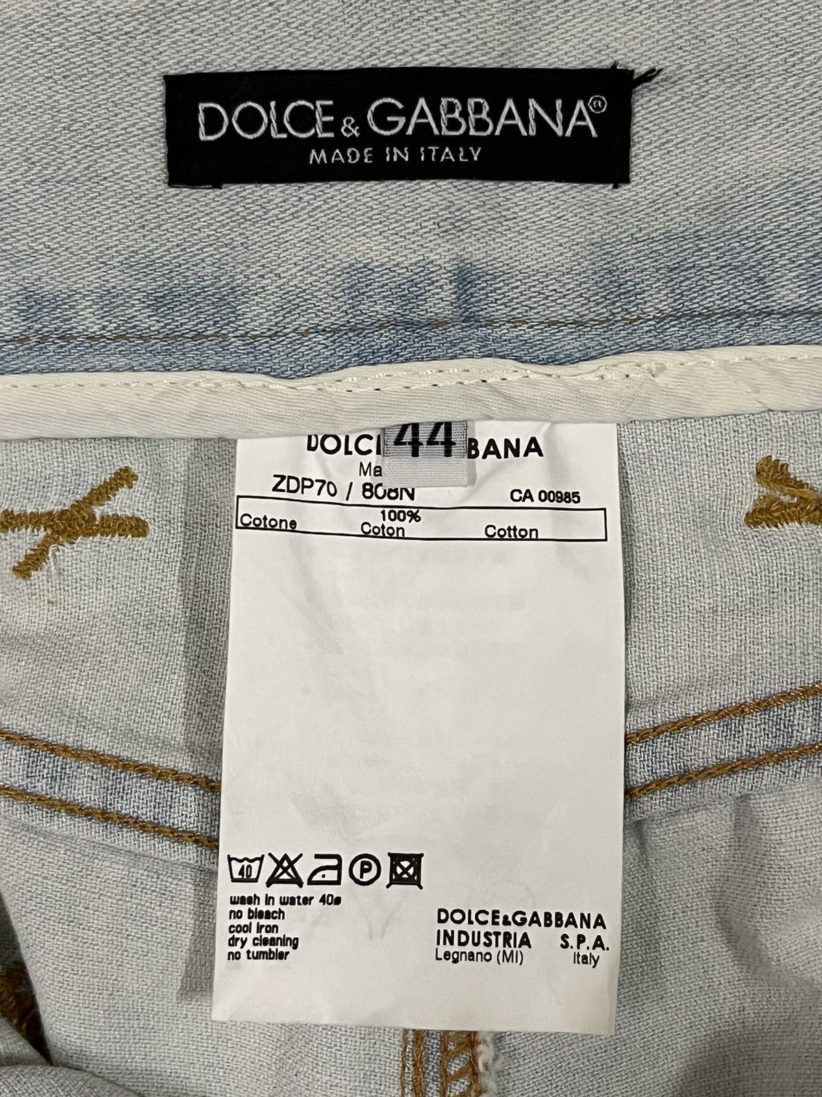 Dolce & Gabbana Dolce & Gabbana Destroyed Grey Bleached Distressed Punk Jean Size US 32 / EU 48 - 11 Thumbnail