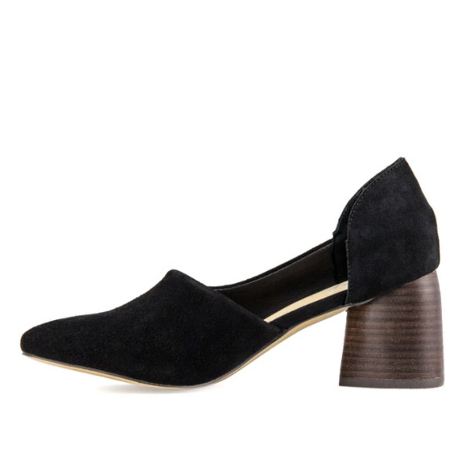 Other SBICCA Black Suede Volin Heels D'orsay Pumps Shoes Sz 6 NIB Size US 6 / IT 36 - 4 Thumbnail