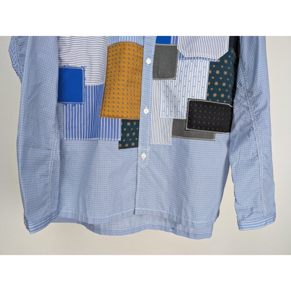 Junya Watanabe o1rshd1 Button up Shirt in Blue Size US L / EU 52-54 / 3 - 5 Thumbnail