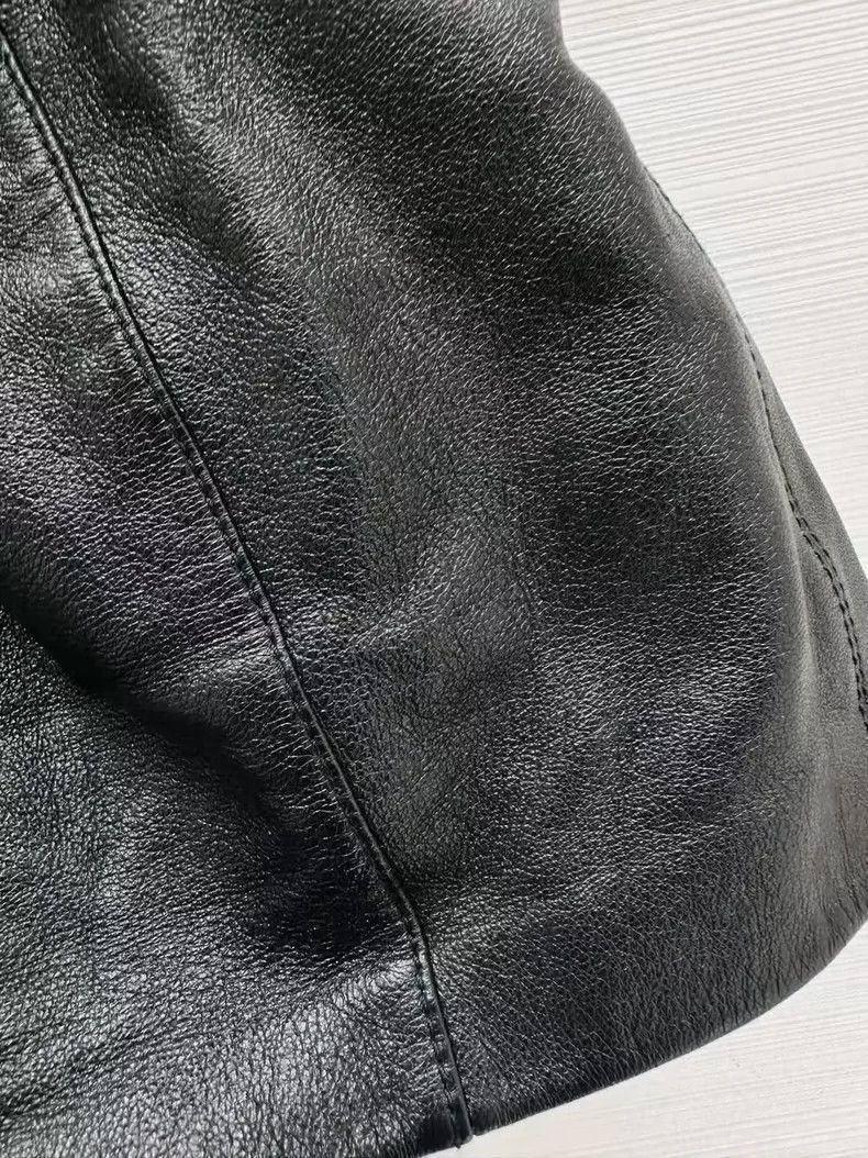 Saint Laurent Paris YSL Leather Shorts with Elastic Waistband-2506 Size US 34 / EU 50 - 5 Thumbnail