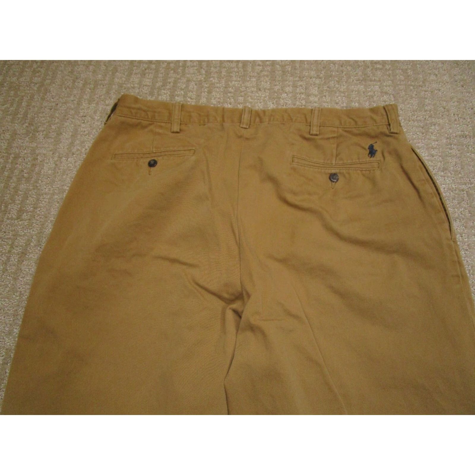 Polo Ralph Lauren Polo Ralph Lauren Pants Men 36x32 Pleated Brown Cropped? (Not in original) Size US M / EU 48-50 / 2 - 4 Thumbnail