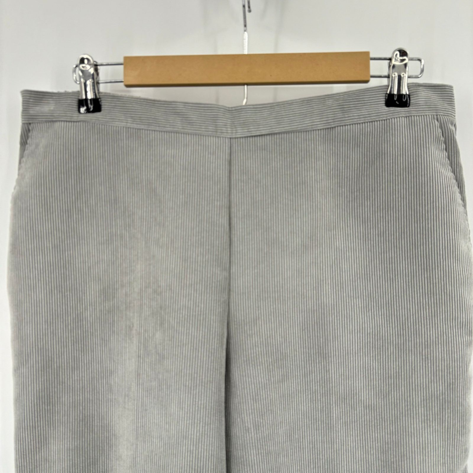 Other Alfred Dunner Corduroy Eskimo Kiss 14 Gray Pants Classic Fit Size 36" / US 14 / IT 50 - 7 Thumbnail