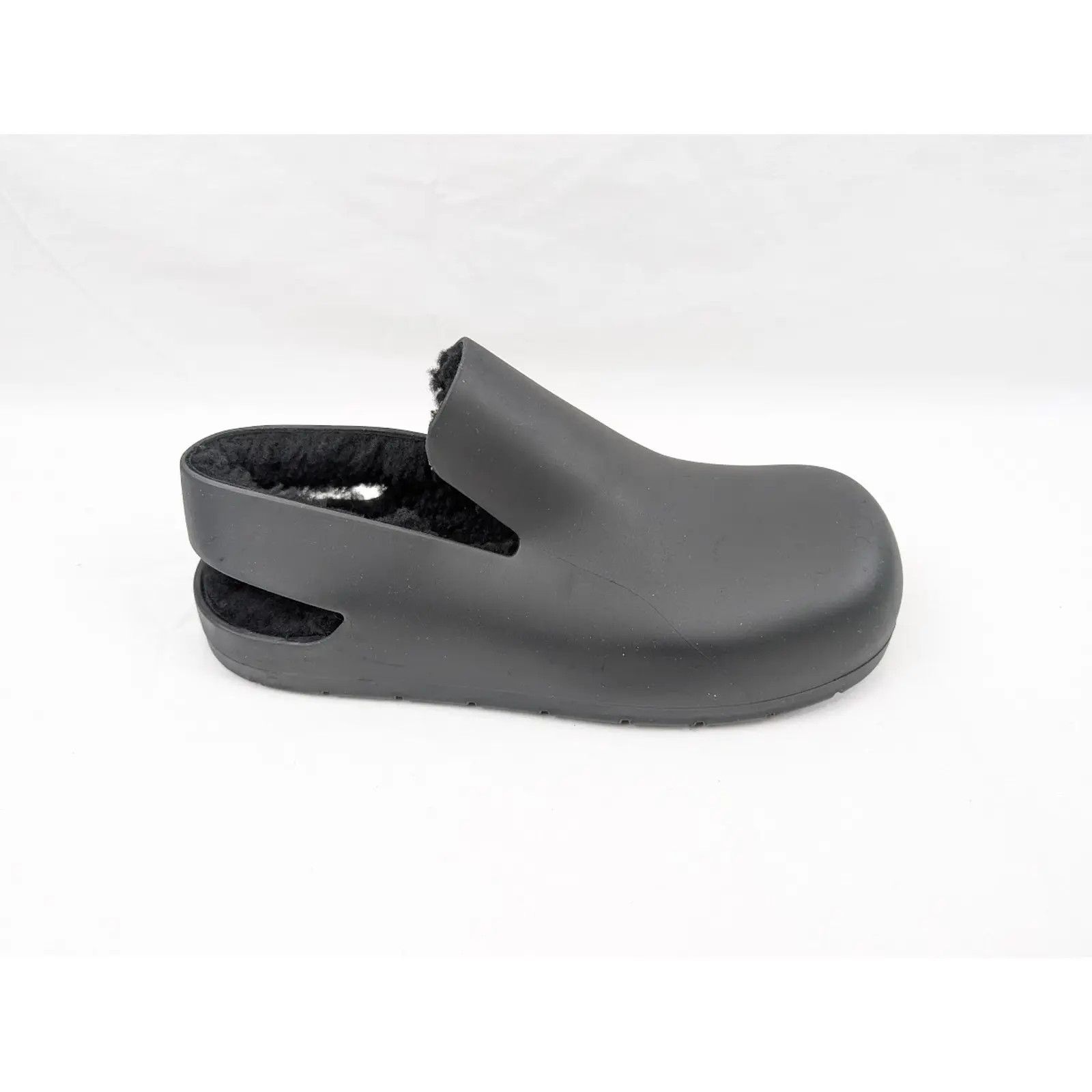 Bottega Veneta o1rshd1 Q:3/dup/ Rubber Sole shearling Puddle Sandal Black Size US 13 / EU 46 - 1 Thumbnail