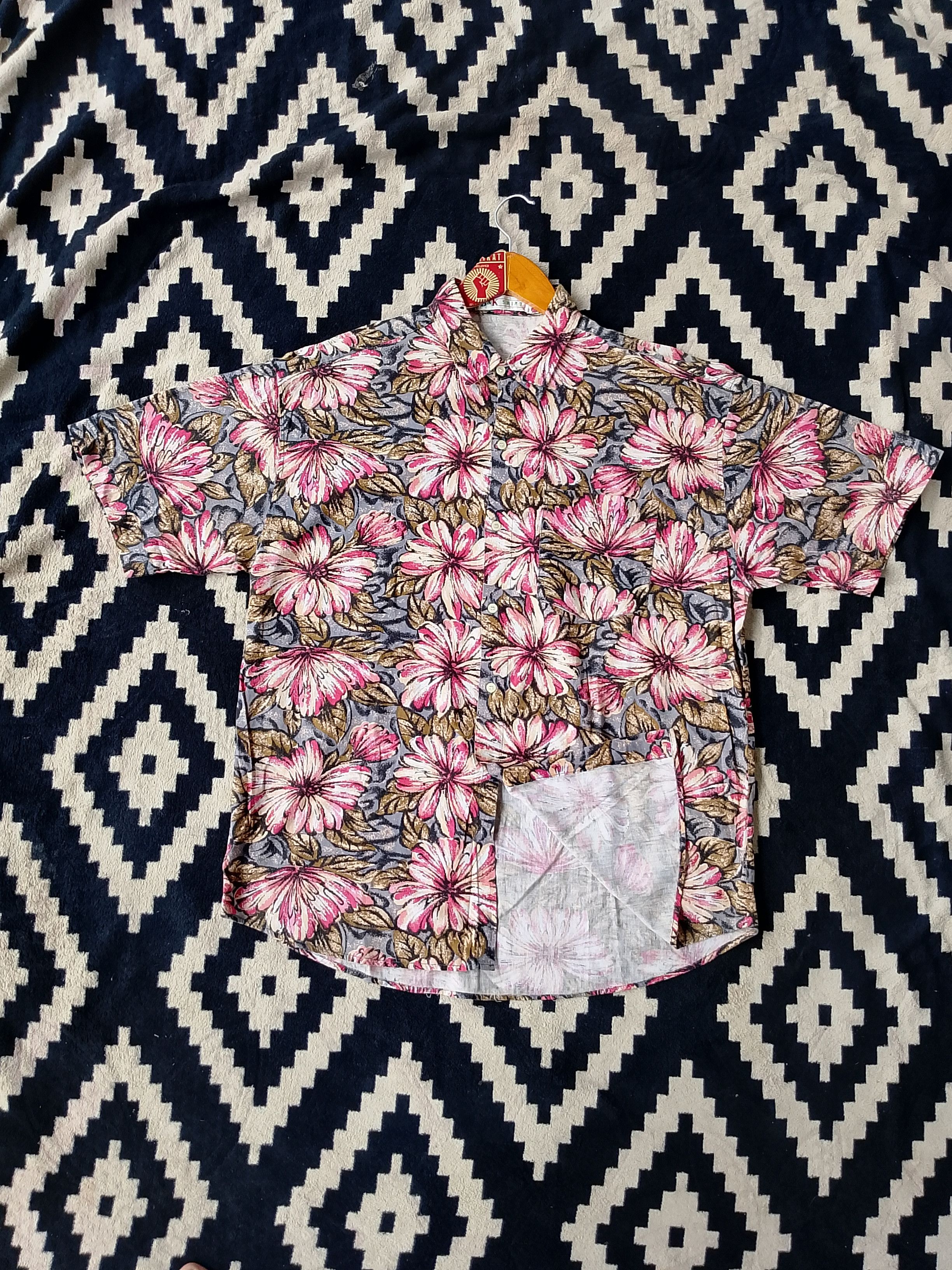 Vintage Vintage B&K Florals Shirt Classic Bohemian Woodstock Size US L / EU 52-54 / 3 - 2 Thumbnail