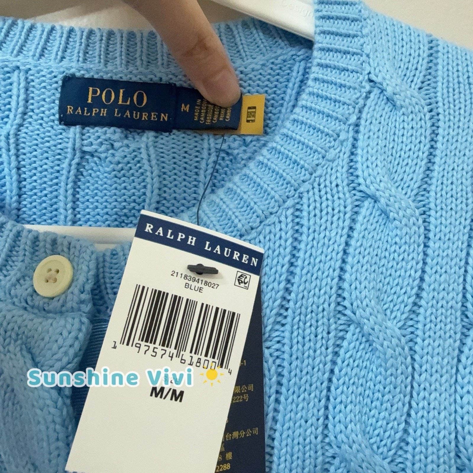 Polo Ralph Lauren NWT Polo Ralph Lauren Women Cardigan Sweater BLUE medium Size M / US 6-8 / IT 42-44 - 3 Thumbnail