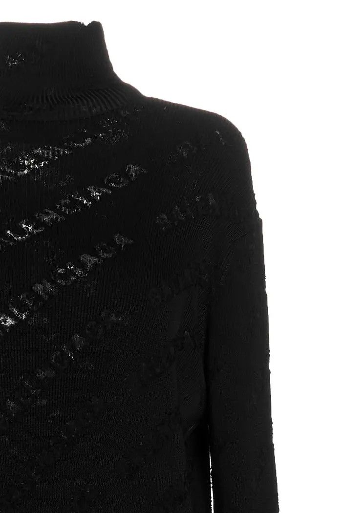 Balenciaga o1bcso1str0326 Destroyed Dress in Black Size XS / US 0-2 / IT 36-38 - 3 Thumbnail
