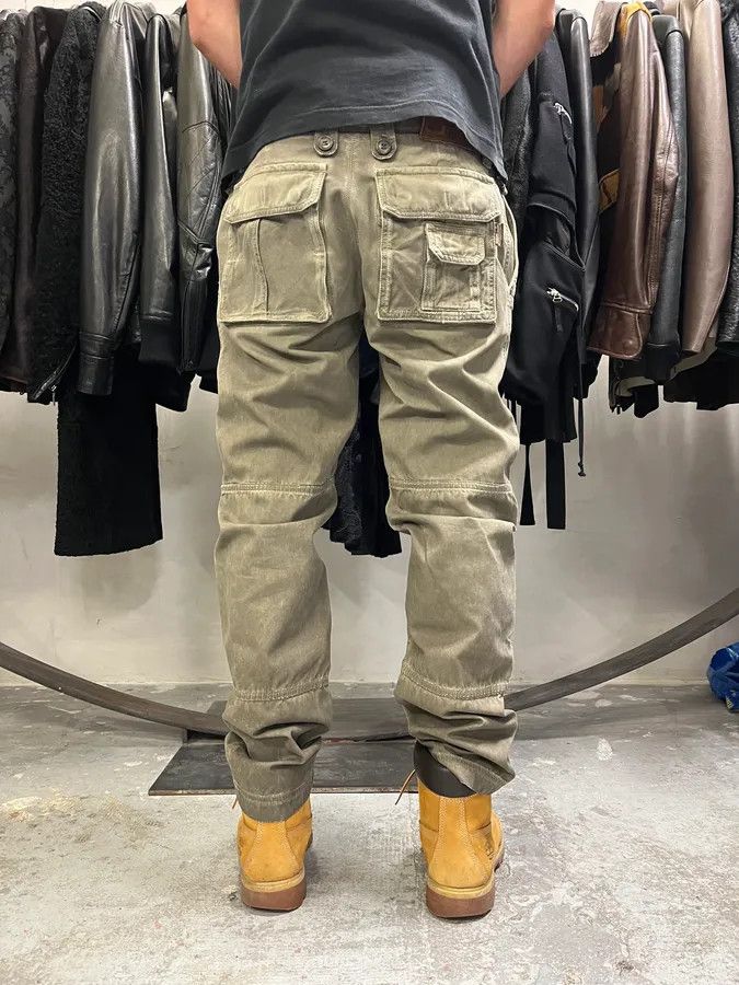 Dolce & Gabbana × Vintage 2000s Dolce & Gabbana Olive Eroded Cargo Pants Size US 32 / EU 48 - 2 Thumbnail