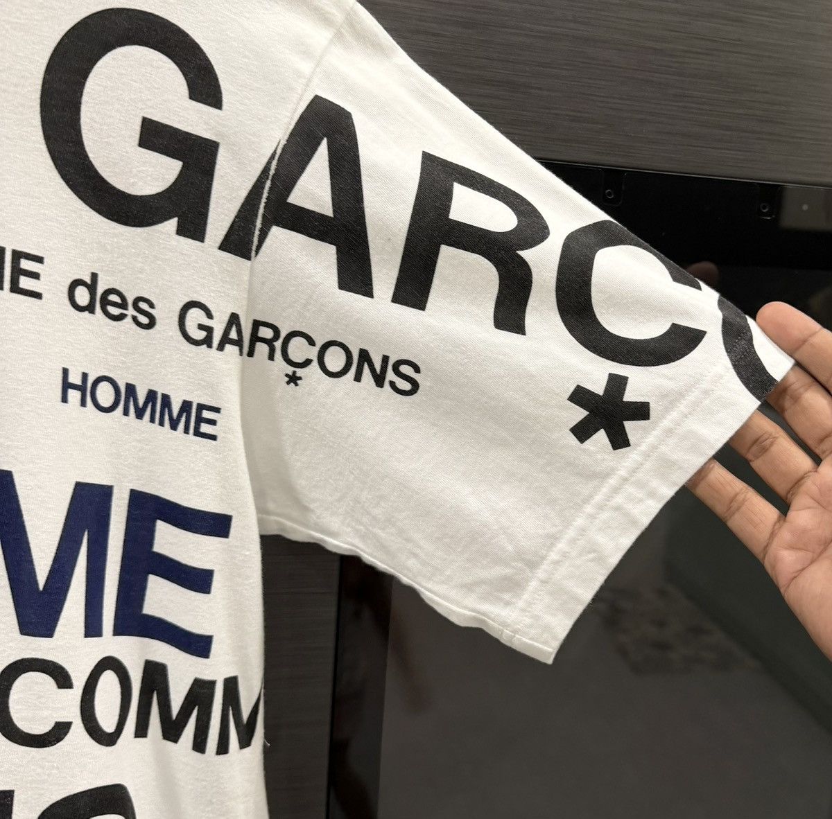 Comme des Garcons Homme AD2006 Comme des Garçons Homme All Over Logo Print T-Shirt Size US M / EU 48-50 / 2 - 5 Thumbnail