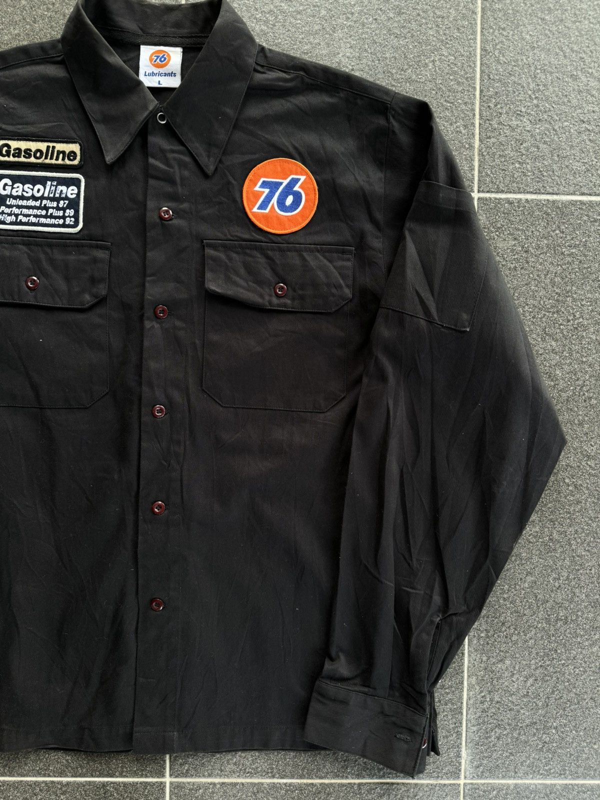 Vintage Vintage Union 76 Motor Oil Gasoline Shirt Button Size US L / EU 52-54 / 3 - 3 Thumbnail