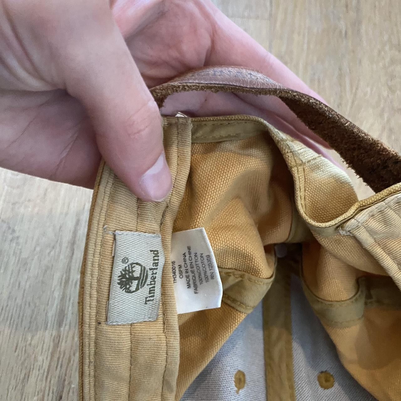 Timberland Yellow Timberland cap #outdoorstyle Leather Size ONE SIZE - 4 Thumbnail