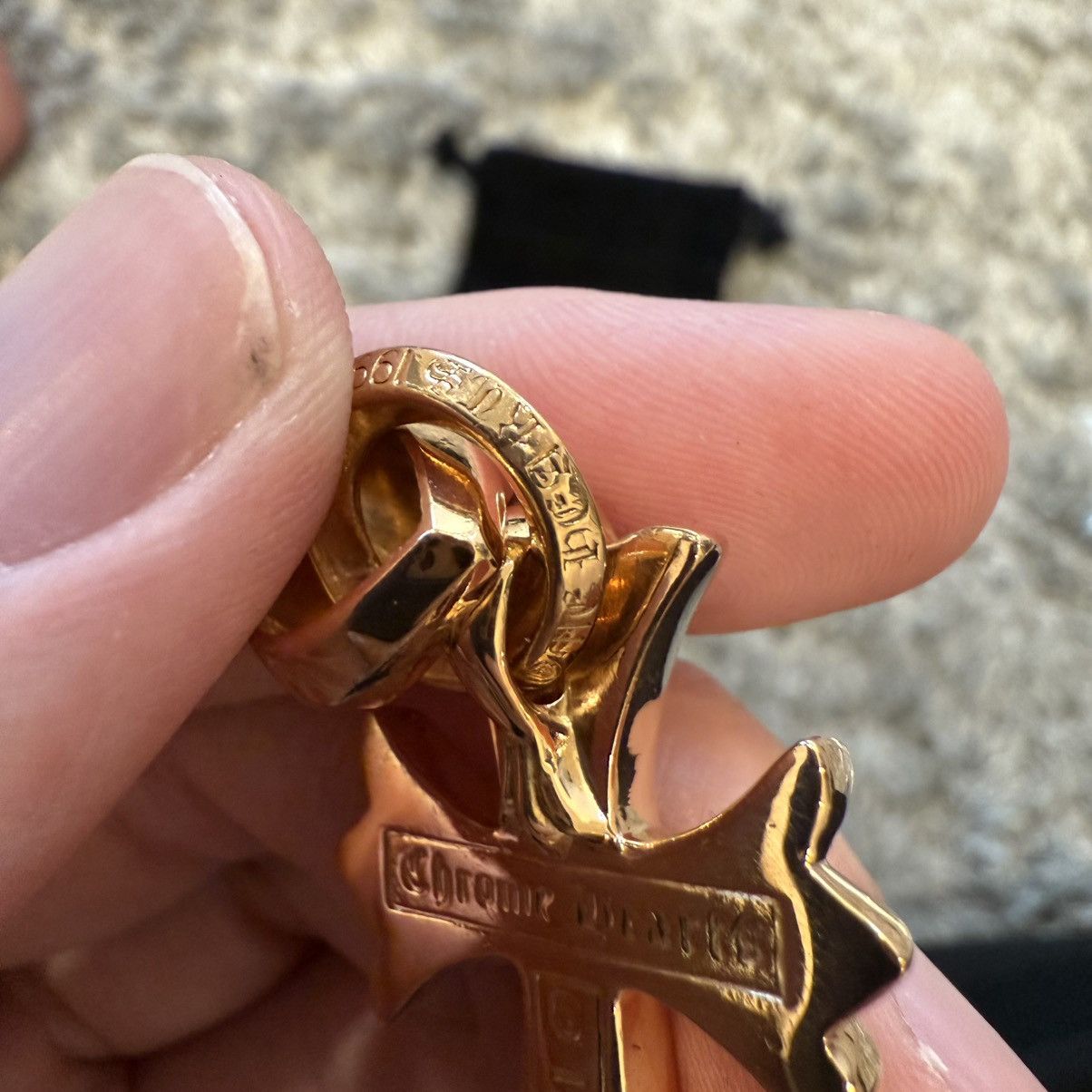 Chrome Hearts Chrome Hearts 22k Gold Cross Pendant with Diamond Size ONE SIZE - 10 Thumbnail