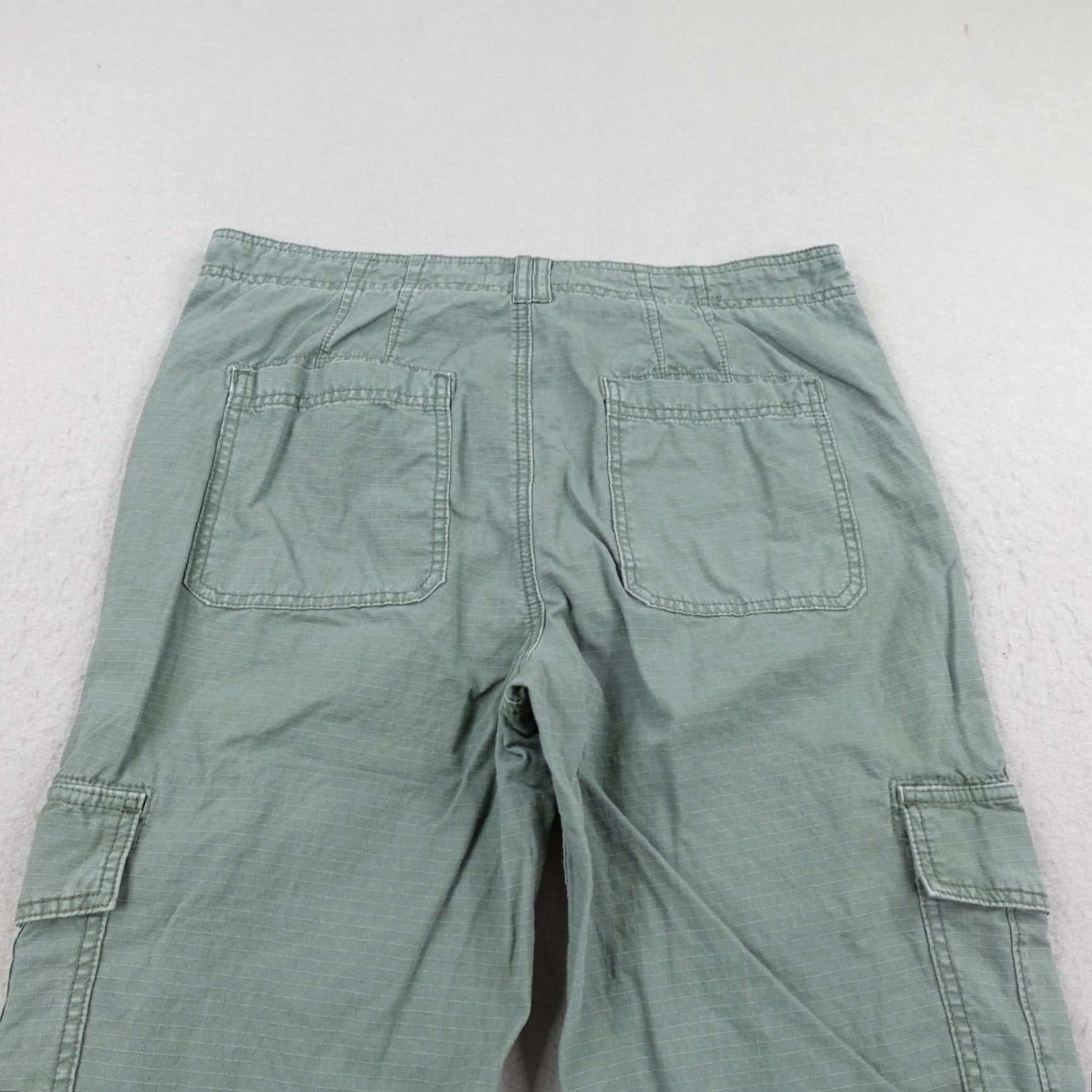 Anthropologie Anthropologie Pants Womens 30 Green Cargo Utility Ripstop Straight Cropped Boho Size 30" / US 8 / IT 44 - 5 Thumbnail
