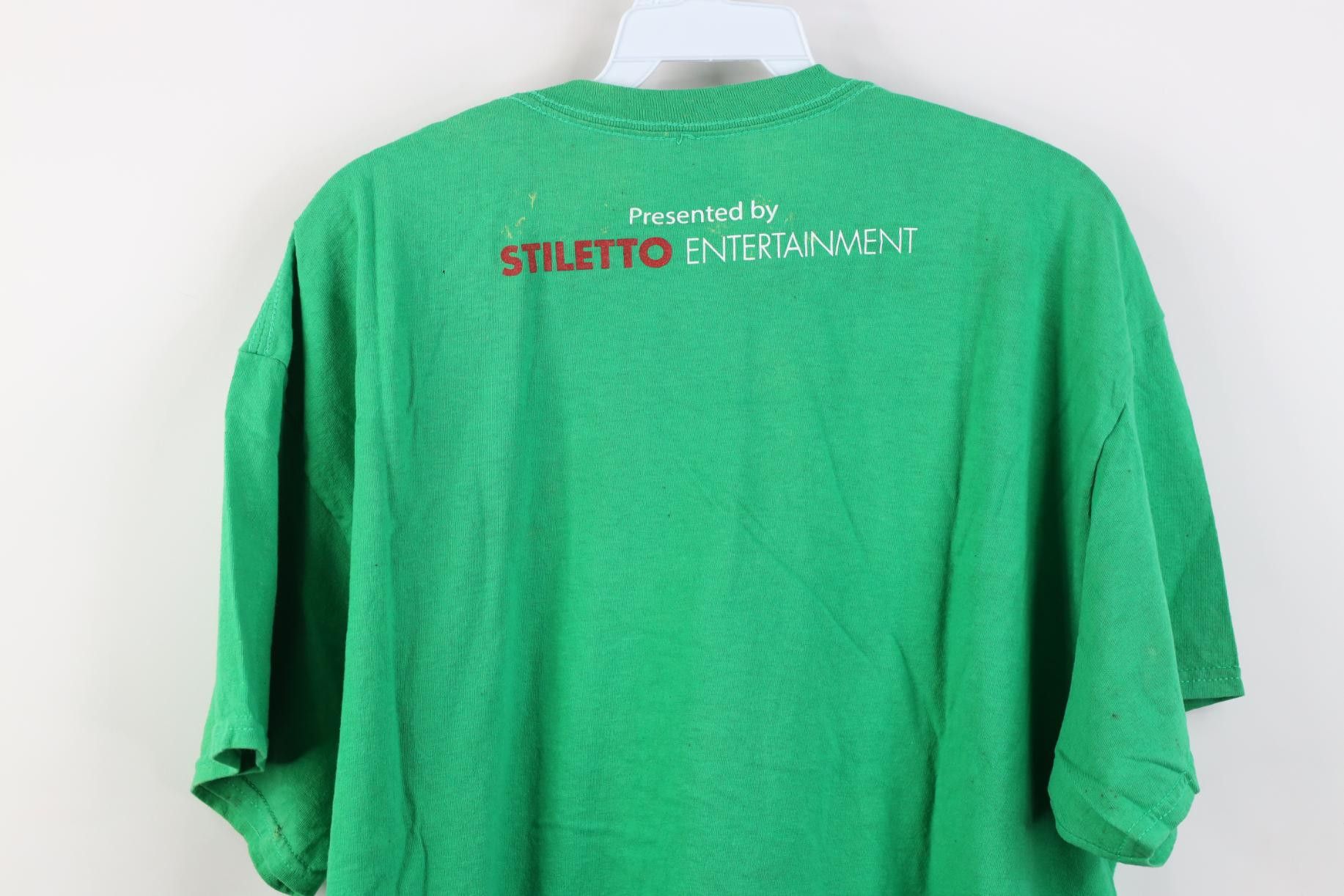 Vintage Vintage Crew The Last Tour Barry Manilow Band T-Shirt Green Size US XL / EU 56 / 4 - 15 Thumbnail