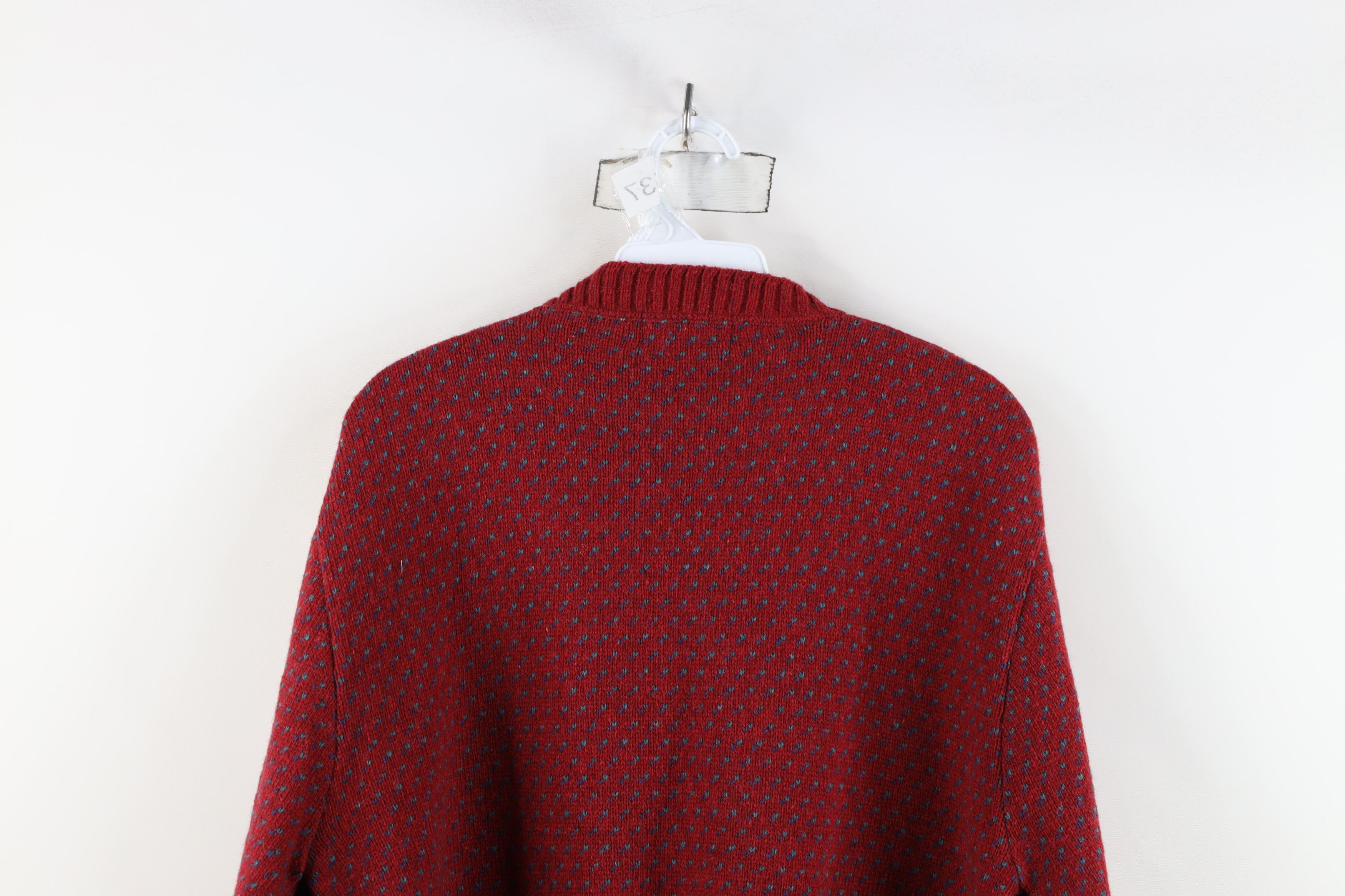 Vintage Vintage 90s Streetwear Polka Dot Knit Crewneck Sweater USA Size XL / US 12-14 / IT 48-50 - 12 Thumbnail