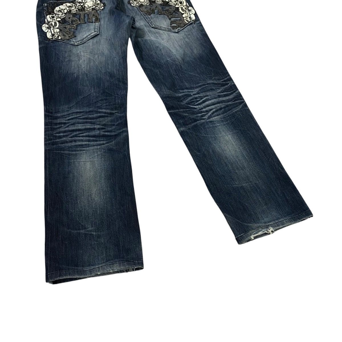 If Six Was Nine × Japanese Brand × Le Grande Bleu (L.G.B.) Pasta Denim Distressed Size 32 Blue Black Colour Size US 32 / EU 48 - 14 Thumbnail