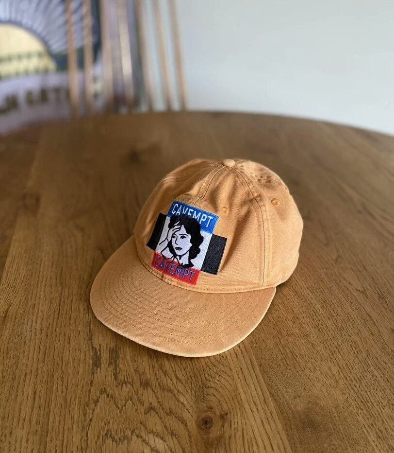 Bape Cav Empt embroidered baseball cap in orange Size ONE SIZE - 1 Thumbnail