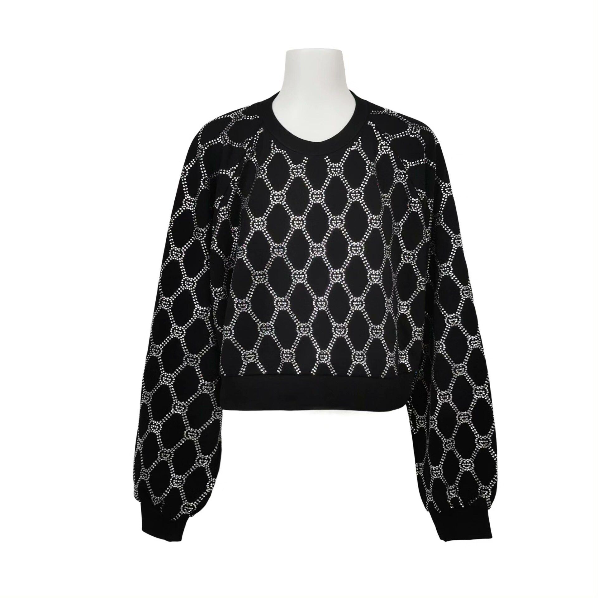 Gucci Gucci Rhinestone Double G Crewneck Sweatshirt L Size L / US 10 / IT 46 - 1 Thumbnail