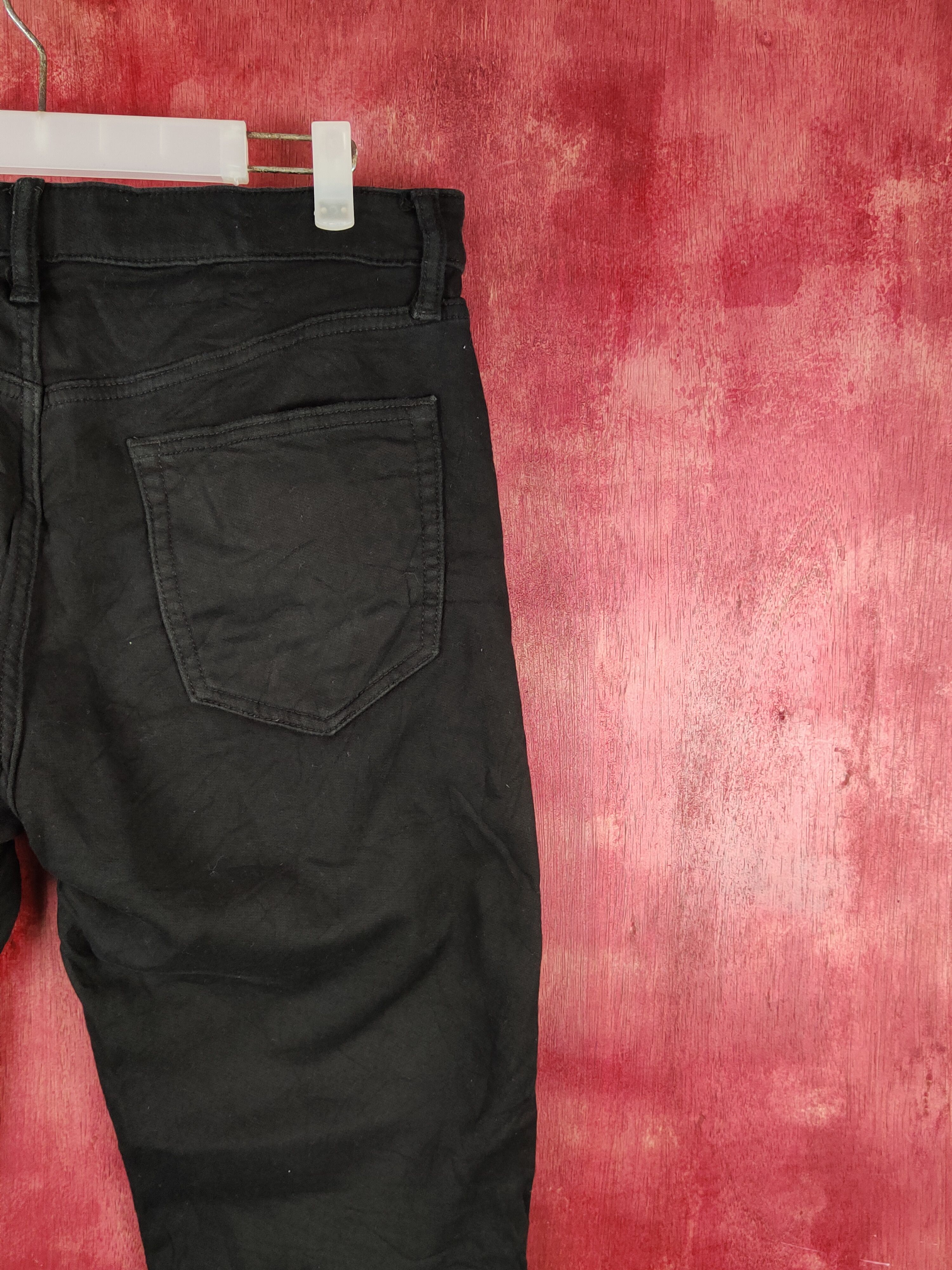 Japanese Brand Uniqlo Black ripped distressed Casual Pants #S2273 Size US 34 / EU 50 - 11 Thumbnail