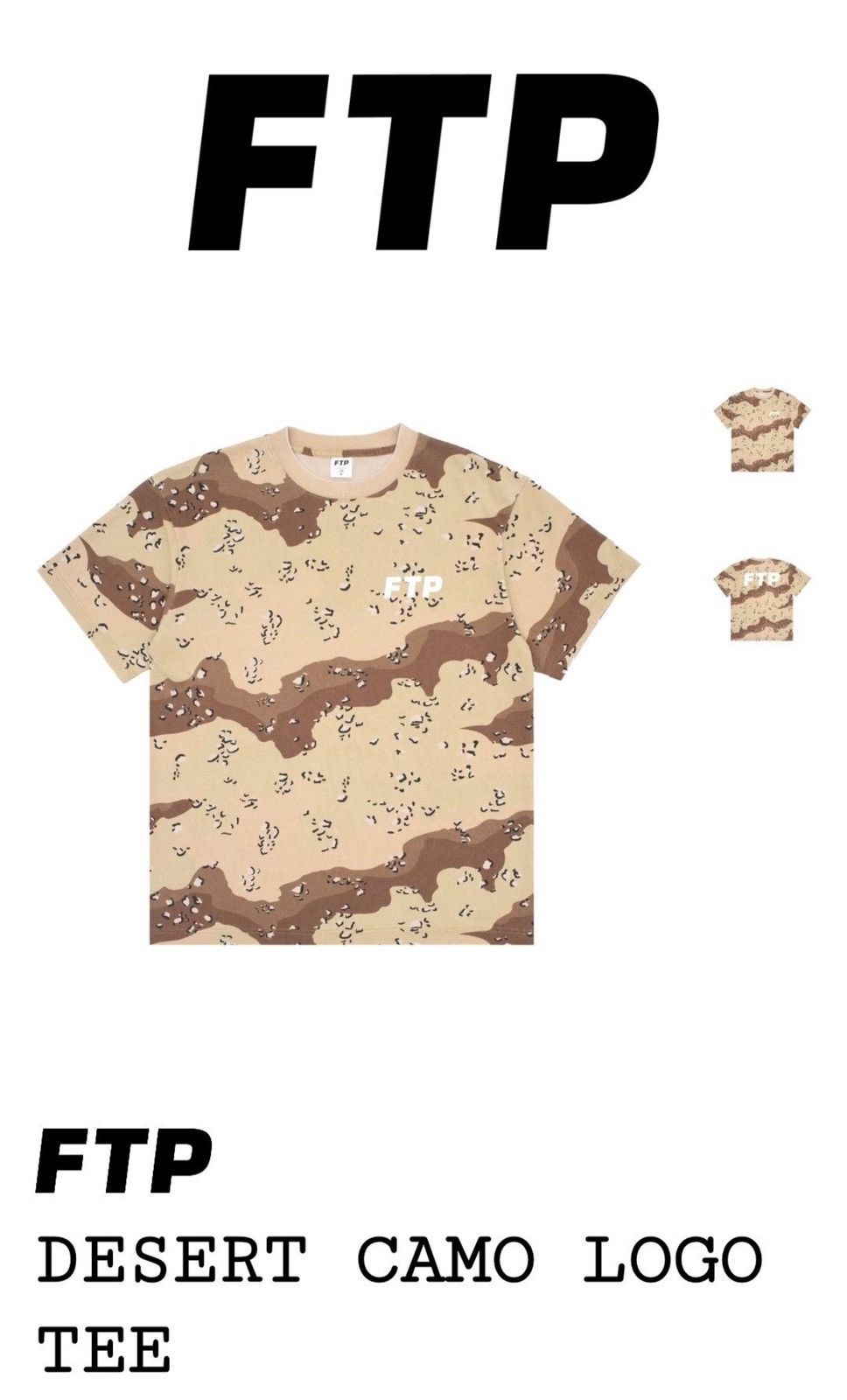 Fuck The Population FTP desert camo tee L Size US L / EU 52-54 / 3 - 4 Thumbnail