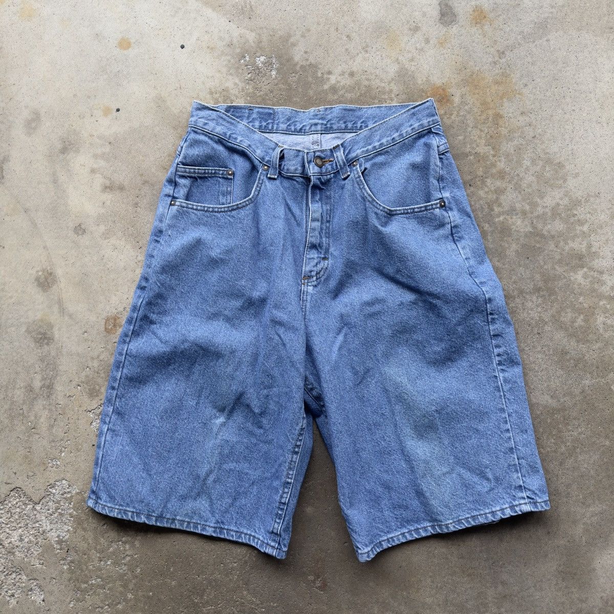 image of Vintage Riders Baggy Denim Skater Jean Shorts Jorts in Blue, Men's (Size 30)