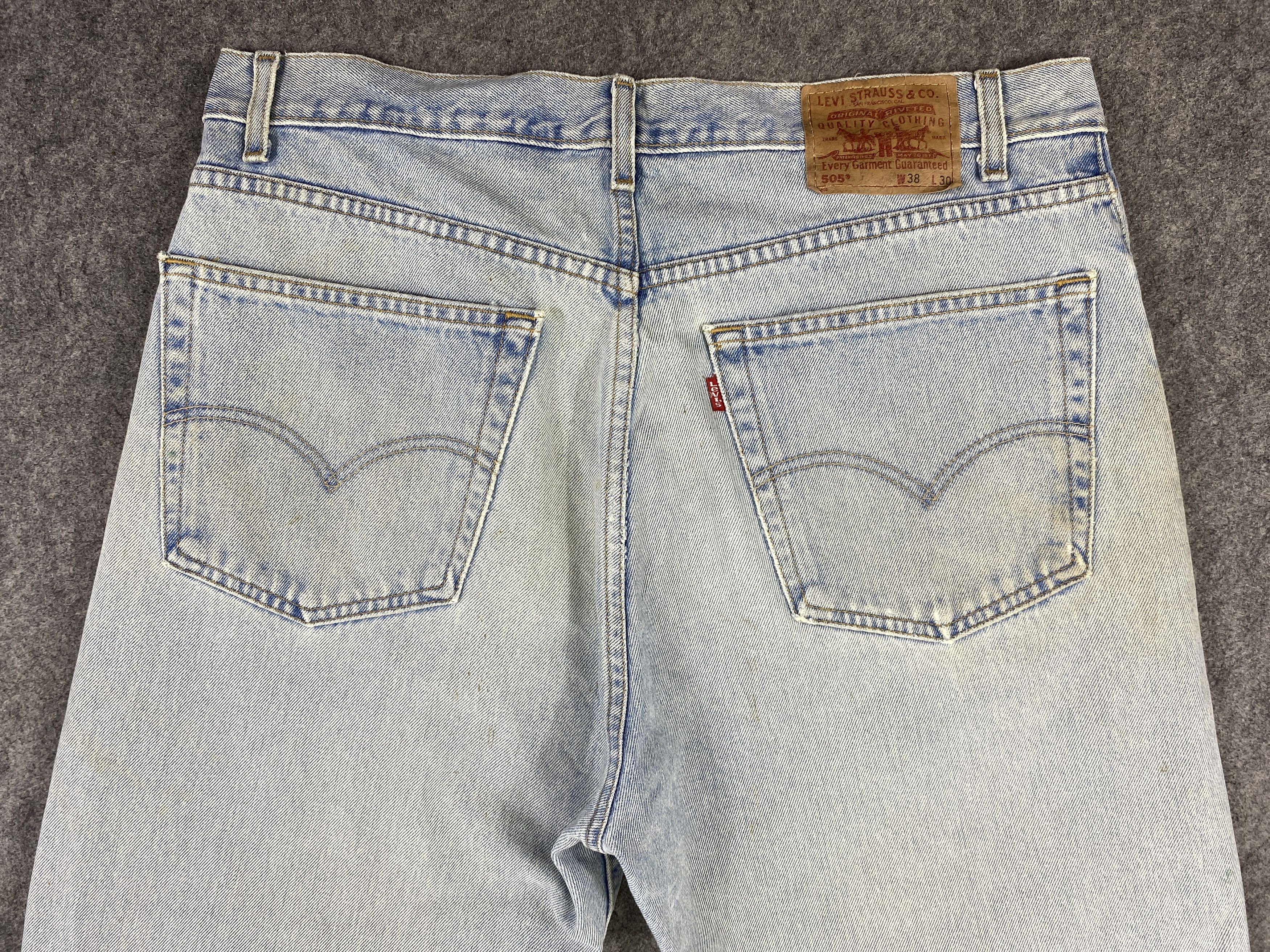 Levi's Light Blue Wash Vintage Levi's 505 36x30 Denim -JN1722 Size US 36 / EU 52 - 4 Thumbnail