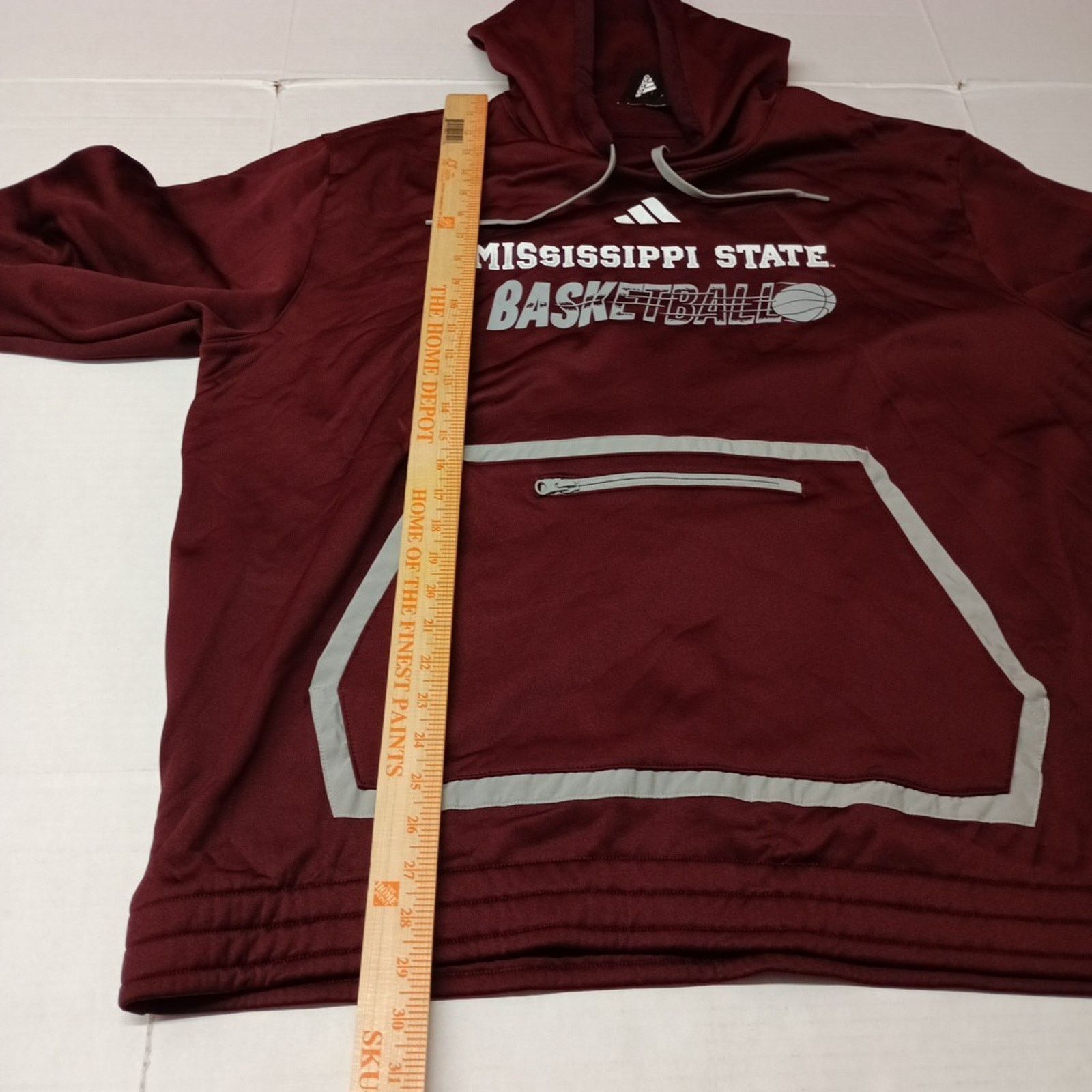 Adidas Mississippi State Bulldogs Adidas Hoodie Men’s 2XL Maroon Size US XXL / EU 58 / 5 - 7 Thumbnail