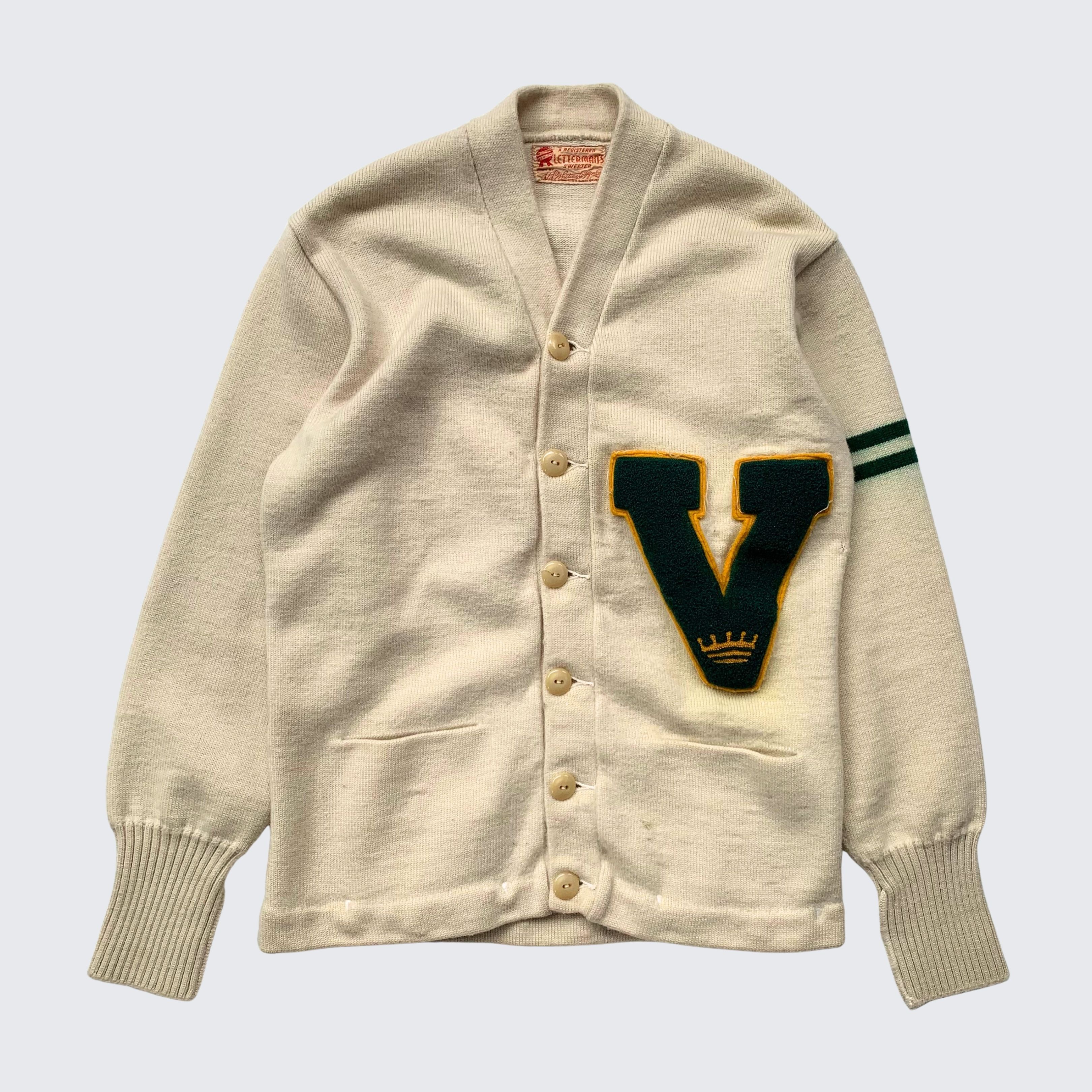 Vintage Vintage Wool OG Lettermans Made In USA Knit Cardigan Size US M / EU 48-50 / 2 - 1 Thumbnail