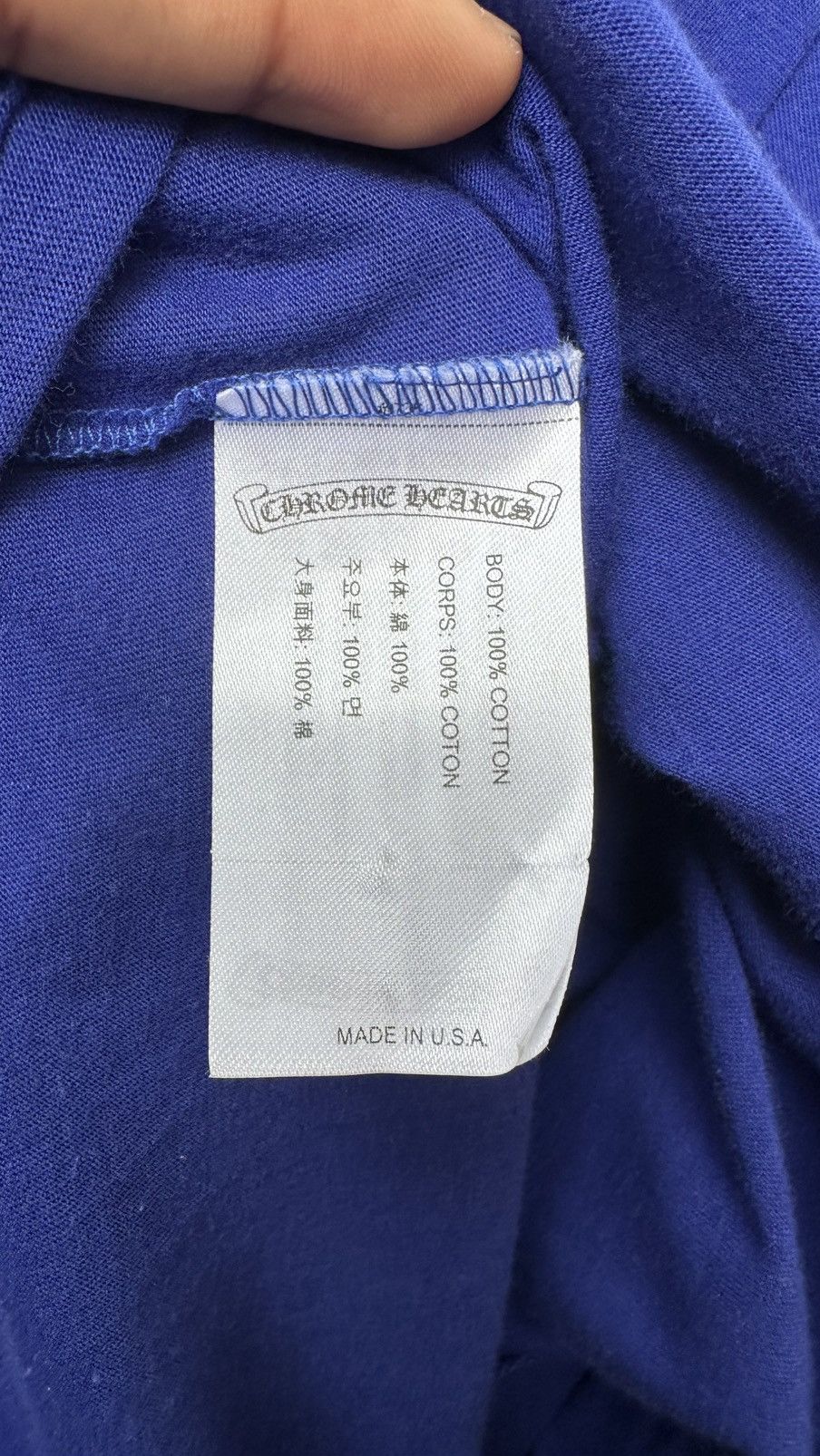 Chrome Hearts Chrome Hearts Blue Lapis Star Longsleeve Size US S / EU 44-46 / 1 - 9 Thumbnail