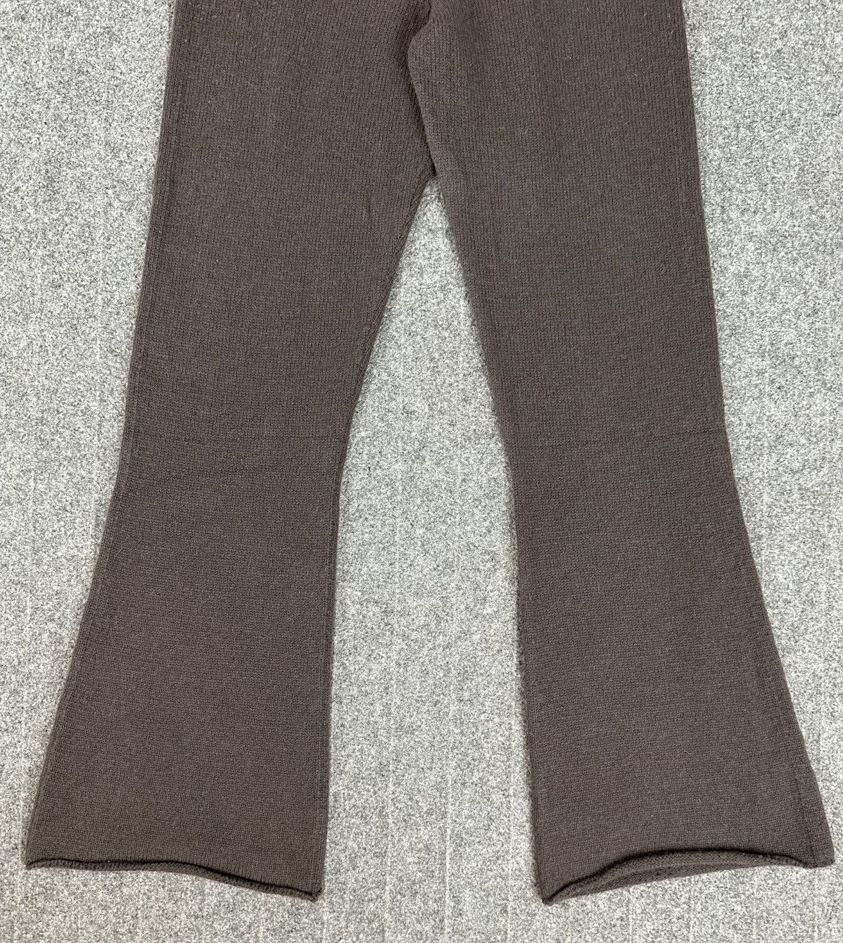 Yohji Yamamoto Yohji Yamamoto - 2007 Main Line Knit Wool Flared Sweat Pants Size 28" / US 6 / IT 42 - 4 Thumbnail