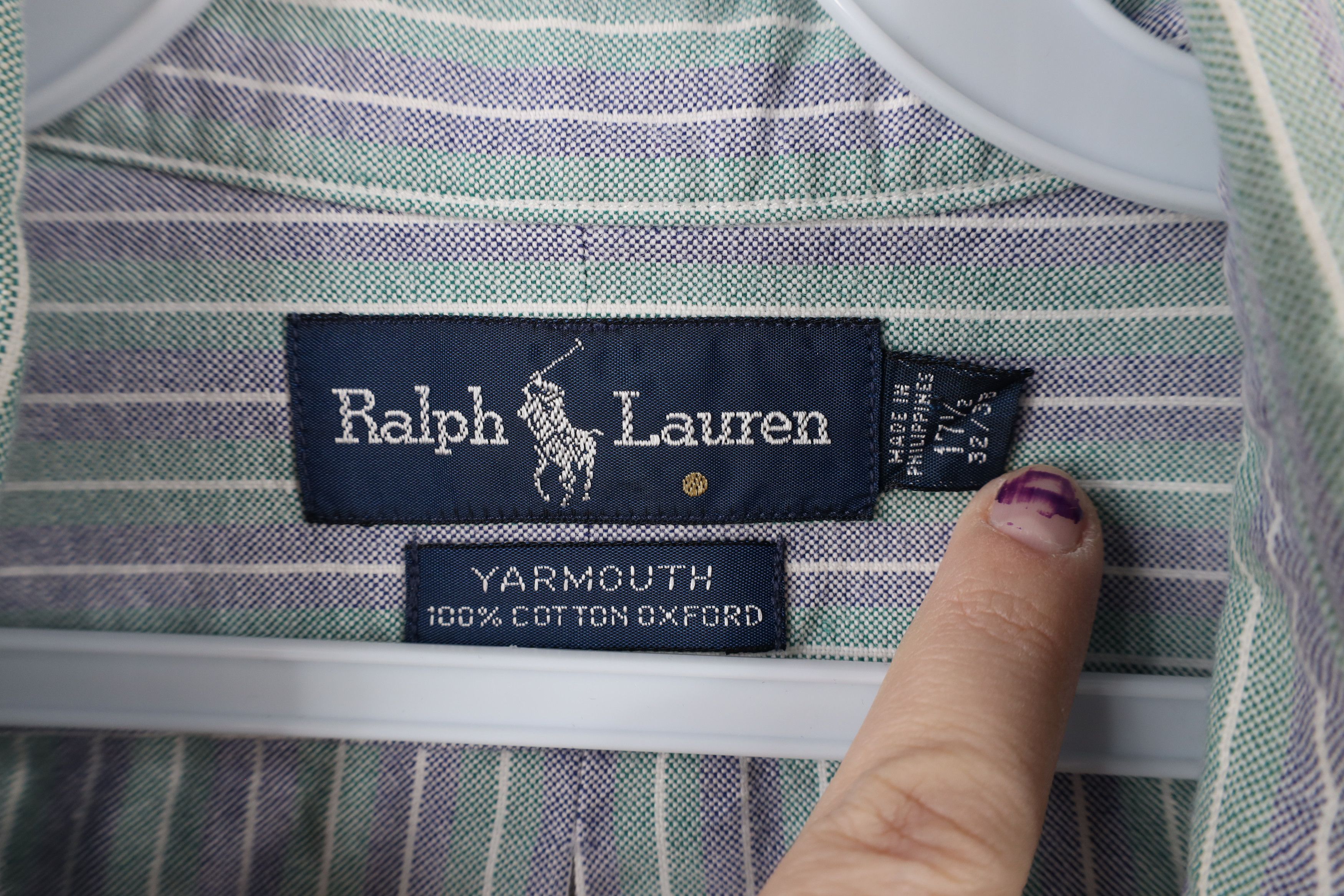 Polo Ralph Lauren Vintage 90s Ralph Lauren Yarmouth Collared Button Down Shirt Size US L / EU 52-54 / 3 - 5 Thumbnail