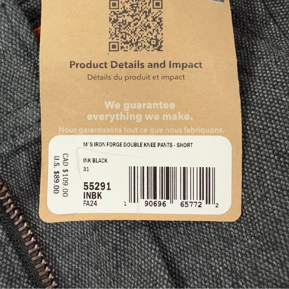 Patagonia Patagonia NWT Men's Sz 31x30 Iron Forge Double Knees Pants Size US 31 - 5 Thumbnail
