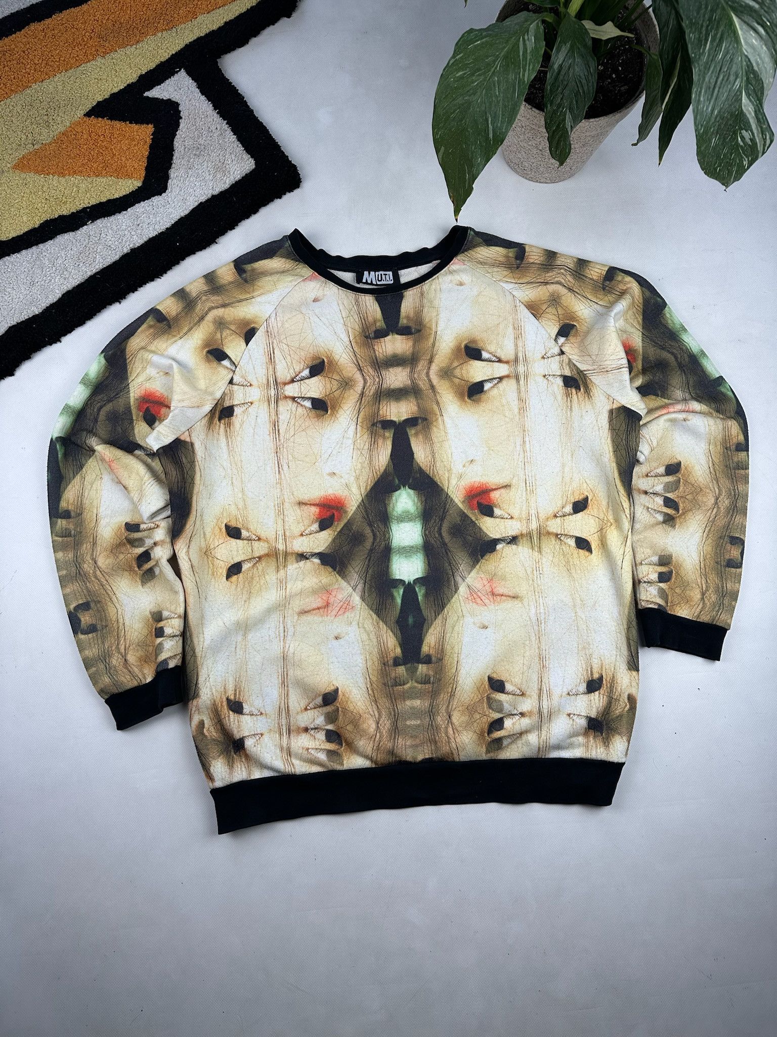 Designer Acid art sweatshirt pour hommes Size US M / EU 48-50 / 2 - 7 Thumbnail