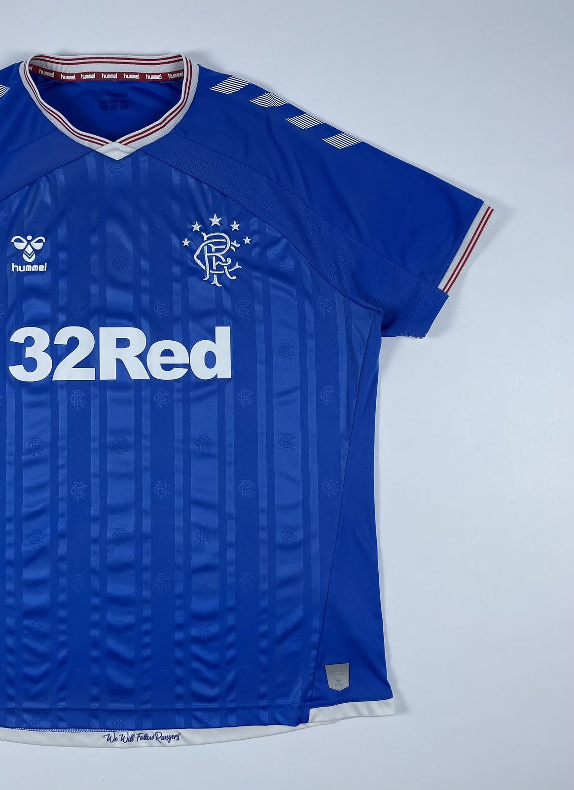 Hummel Hummel Glasgow Rangers 2019/20 Home Soccer Jersey Size US XXL / EU 58 / 5 - 2 Thumbnail