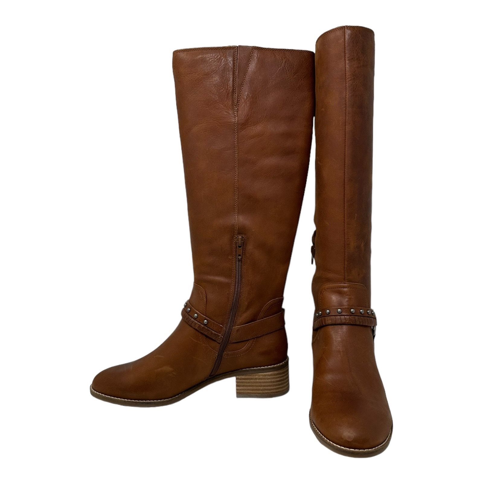 Lucky Brand Lucky Brand Brown Leather Karesi Equestrian Boot size 9.5 Size US 9.5 / IT 39.5 - 1 Thumbnail